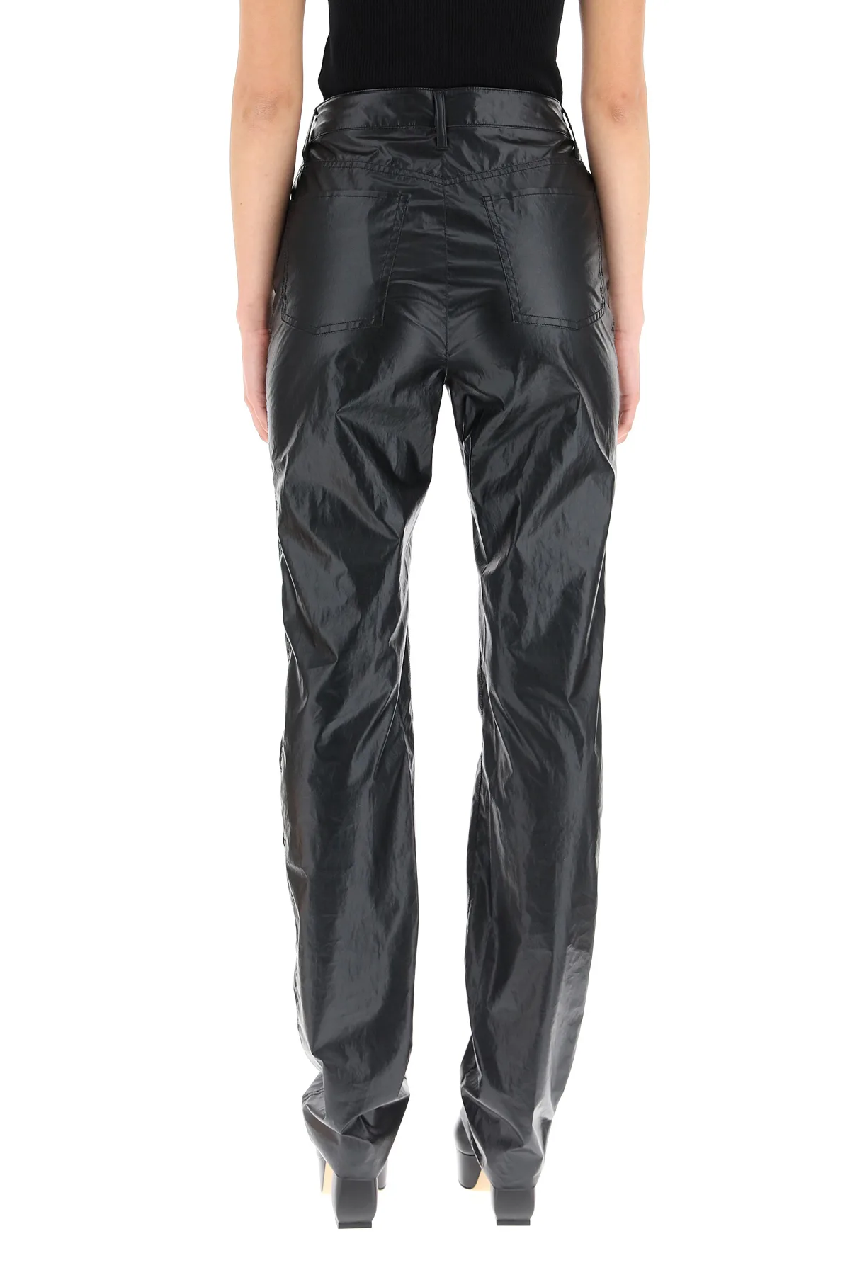 SportMax Bella Trousers In Coated Fabric