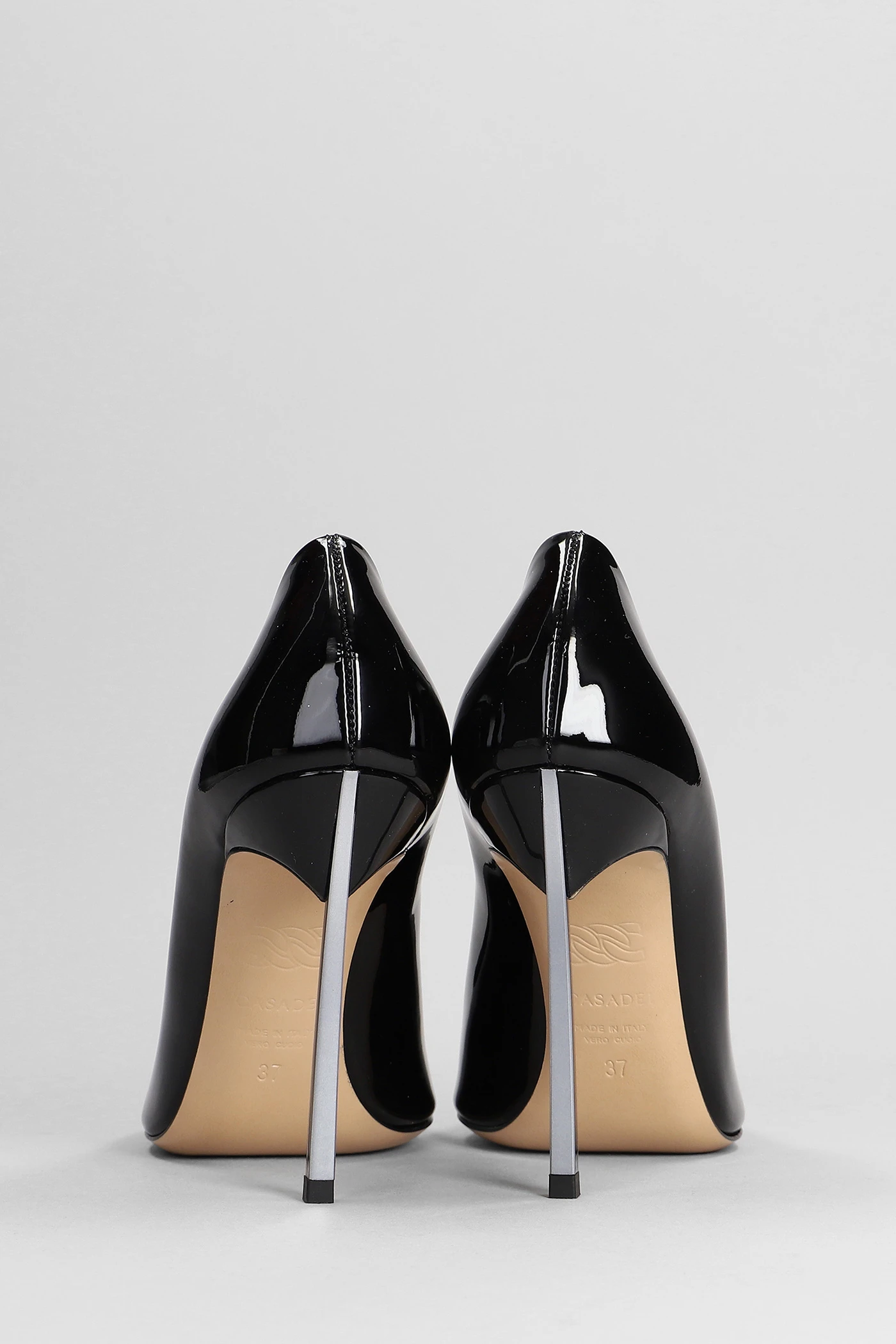 Super Blade Pumps In Black Patent Leather