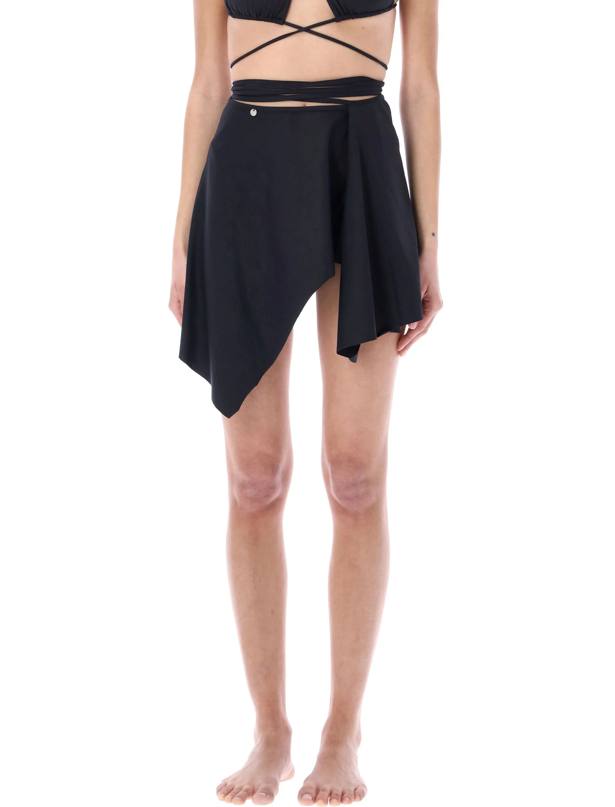 Draped Mini Skirt