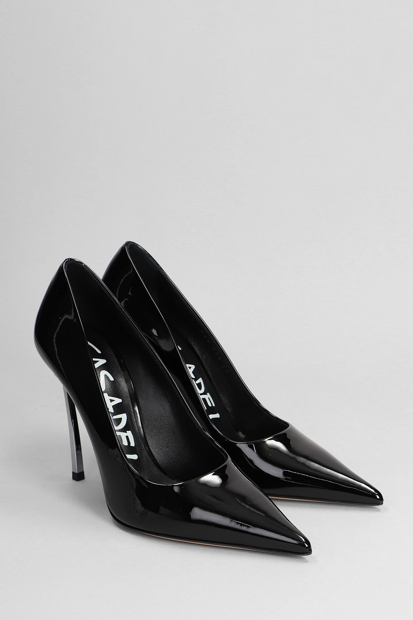 Super Blade Pumps In Black Patent Leather