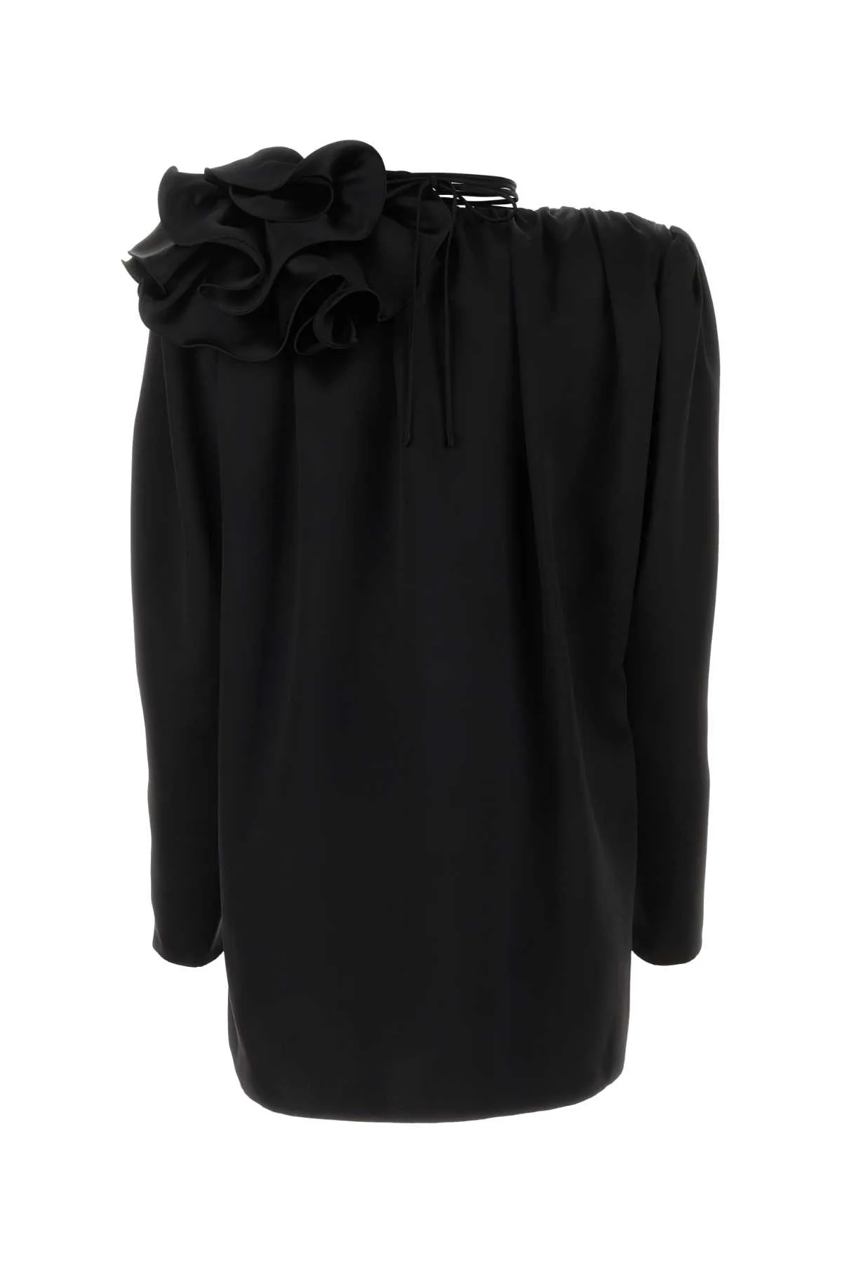 Black Satin Blouse