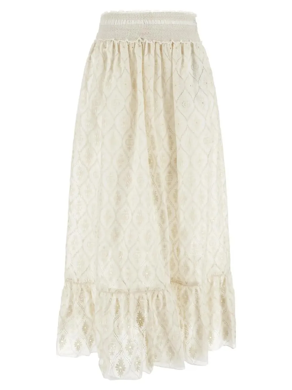 Double G Flower Lace Skirt