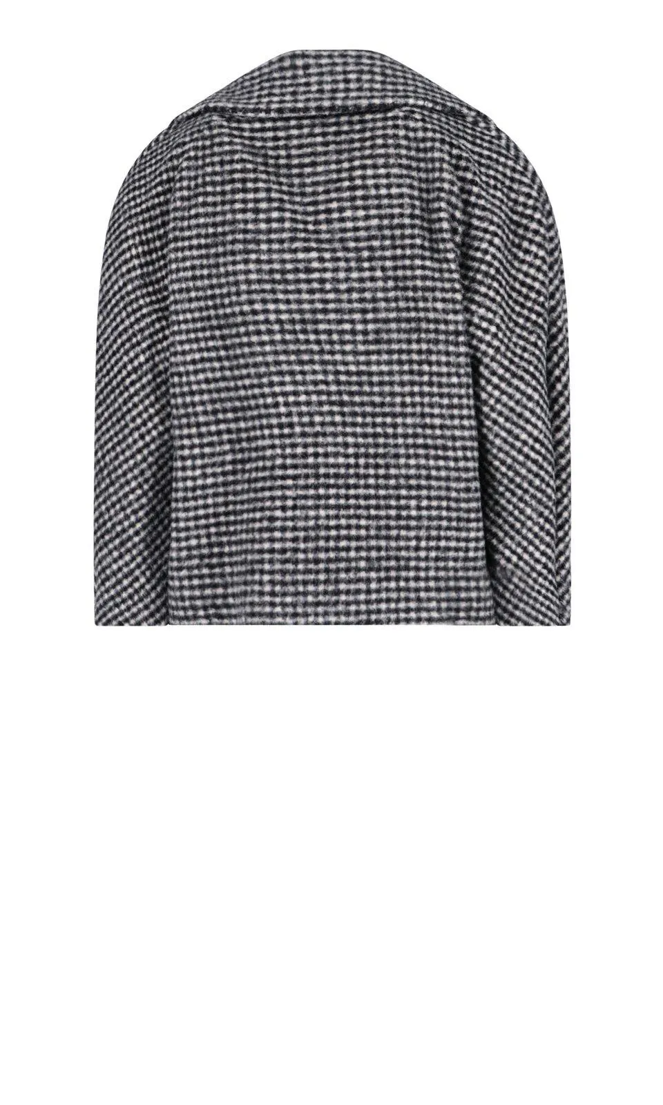 Padded Sleeve Round Coat