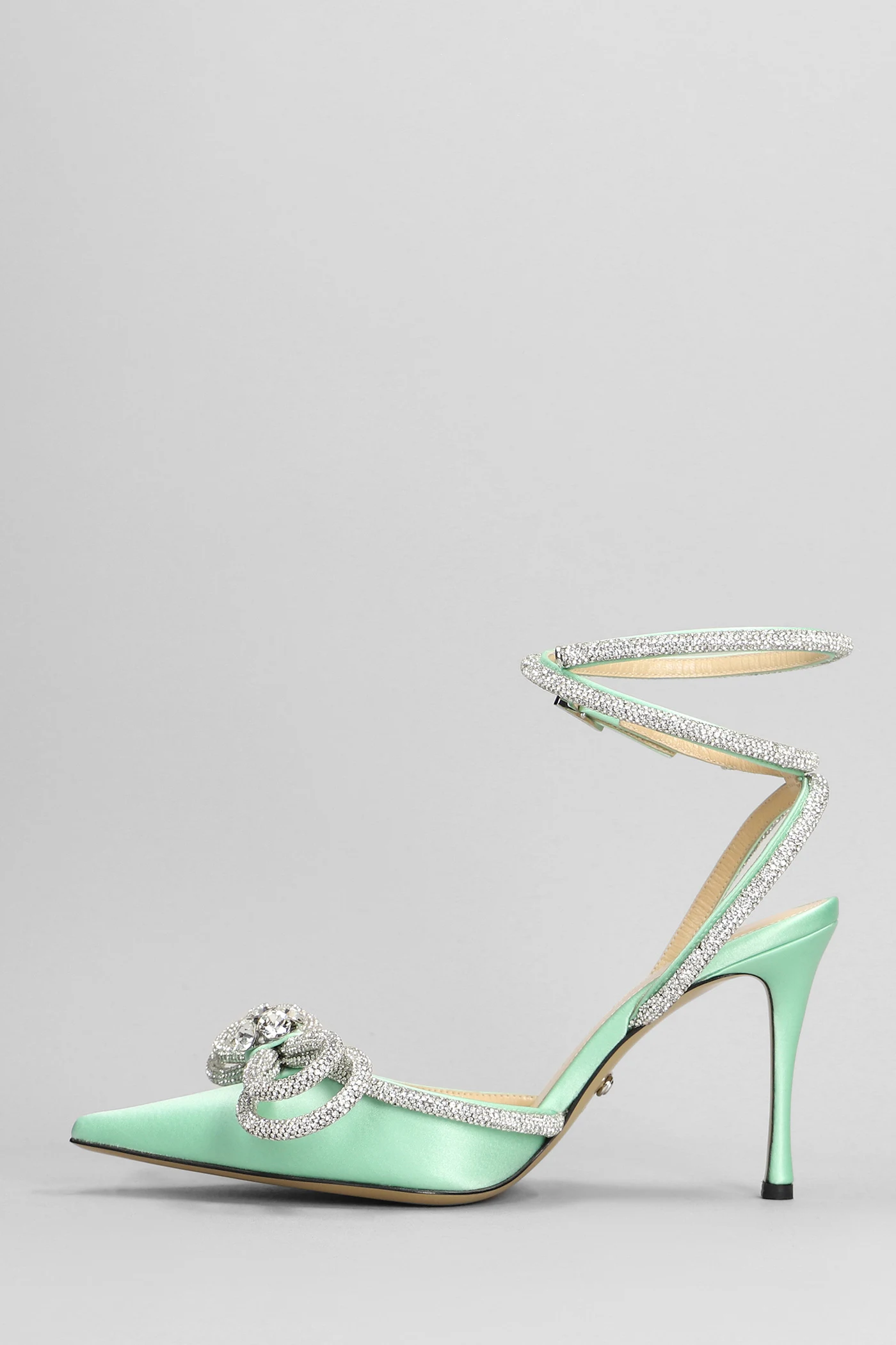 Pumps In Green Silk