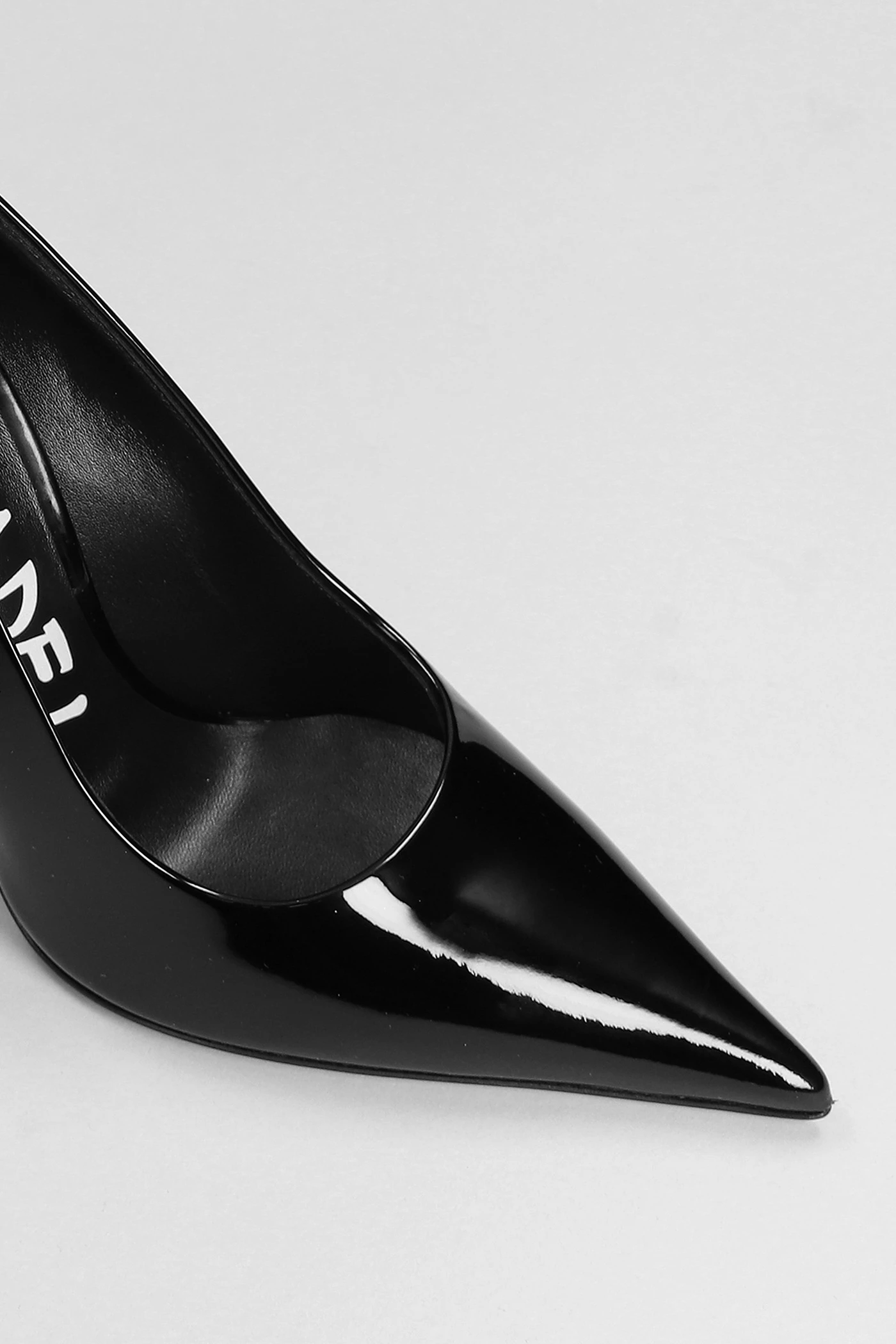 Super Blade Pumps In Black Patent Leather