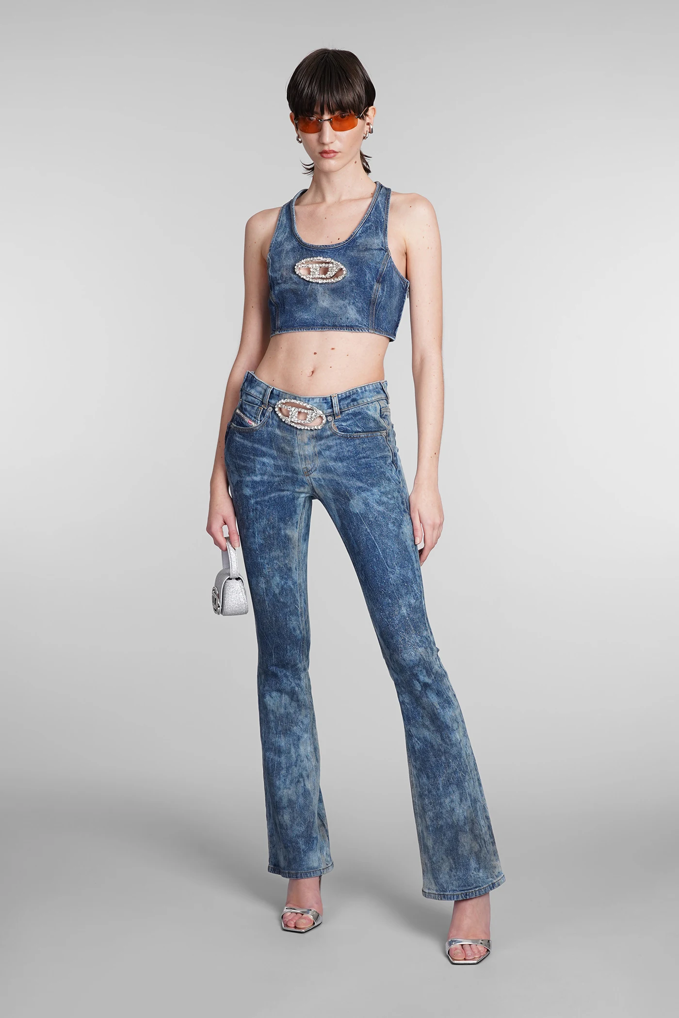 Jeans In Blue Cotton