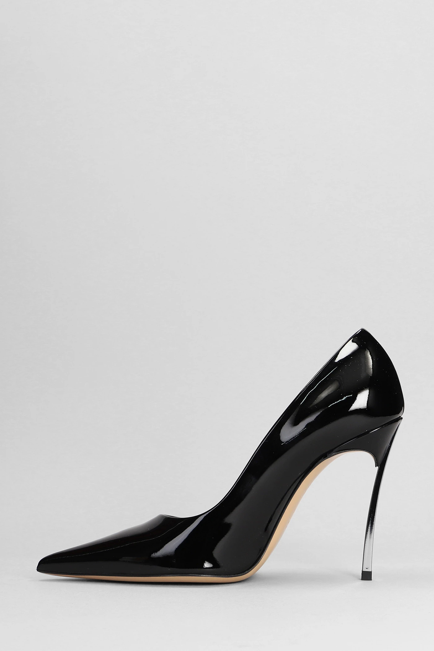 Super Blade Pumps In Black Patent Leather