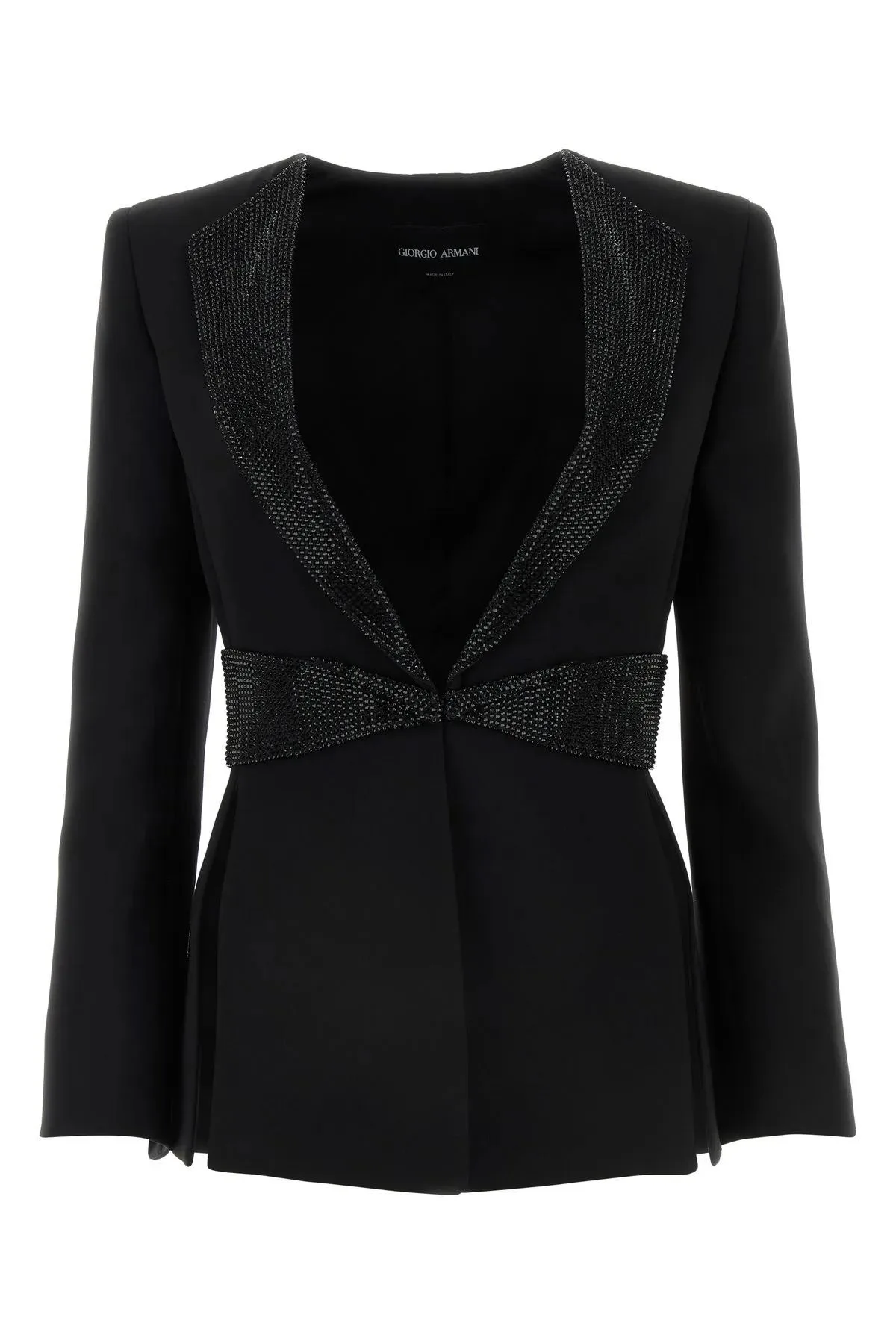 Black Silk Blazer