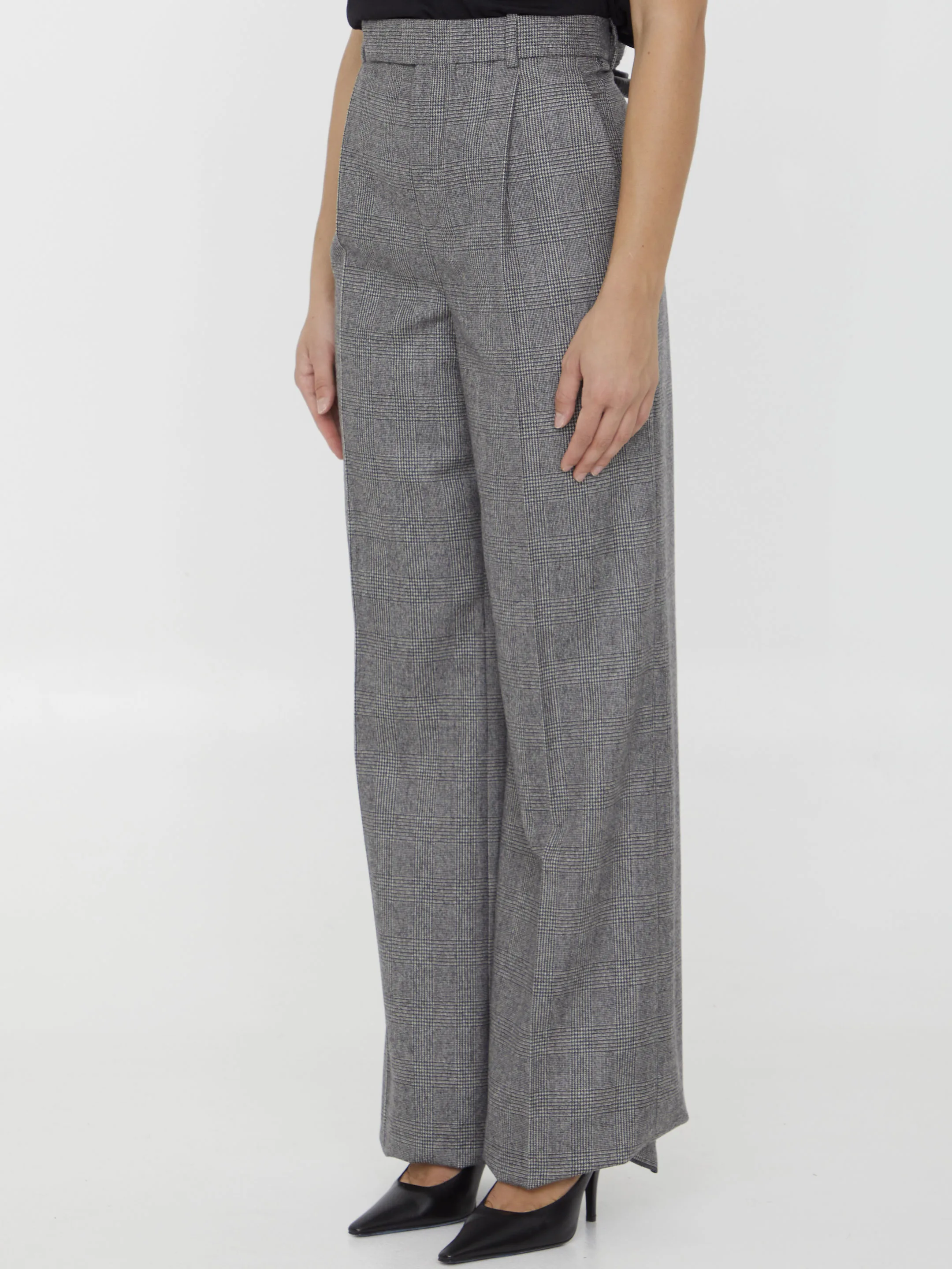 Flannel Flared Trousers