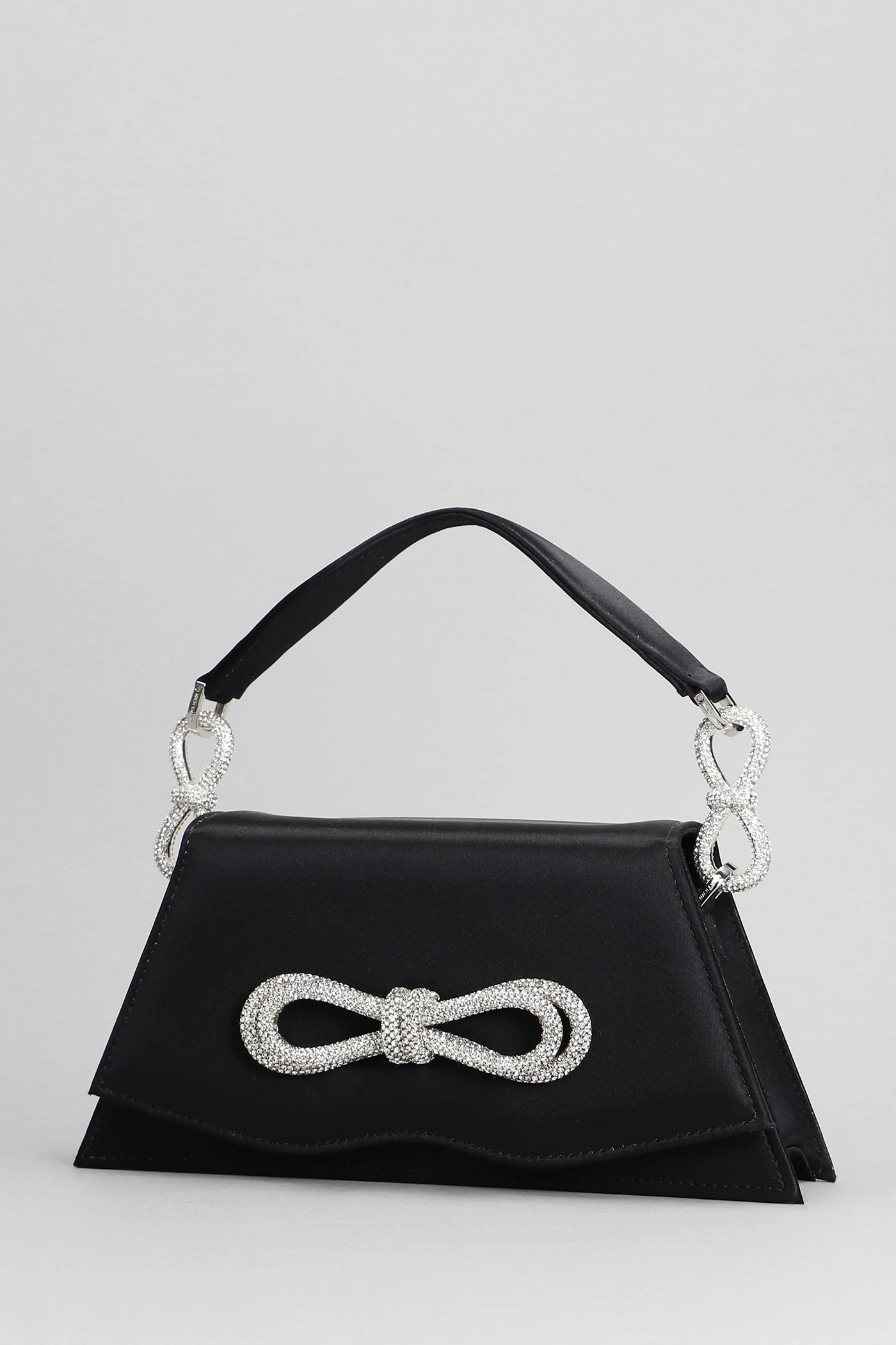 Samantha Hand Bag In Black Silk