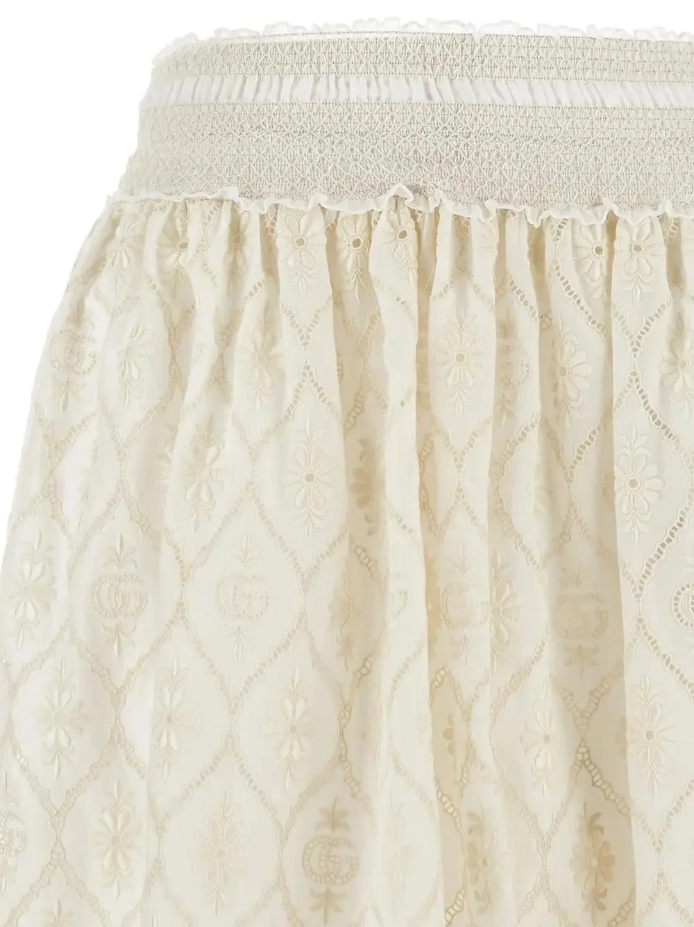 Double G Flower Lace Skirt