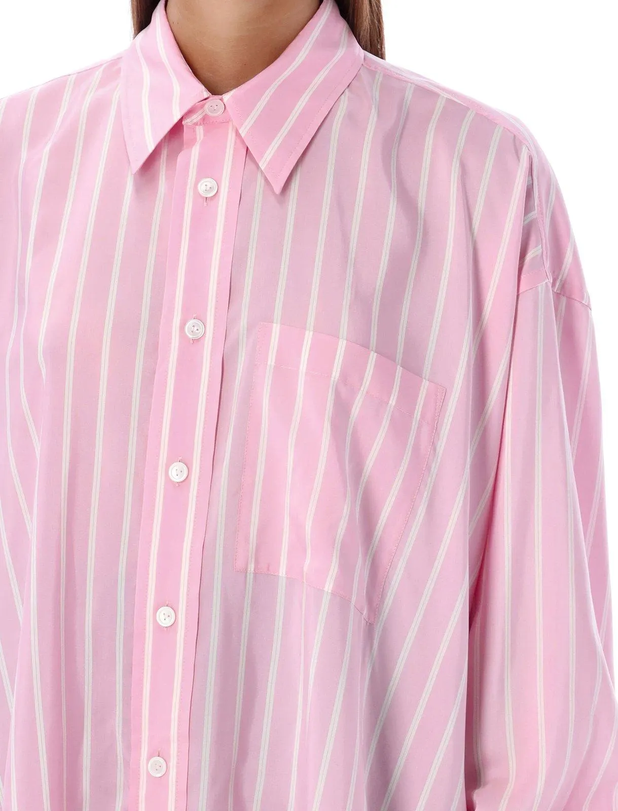 Silk Shirt With Striped Pattern