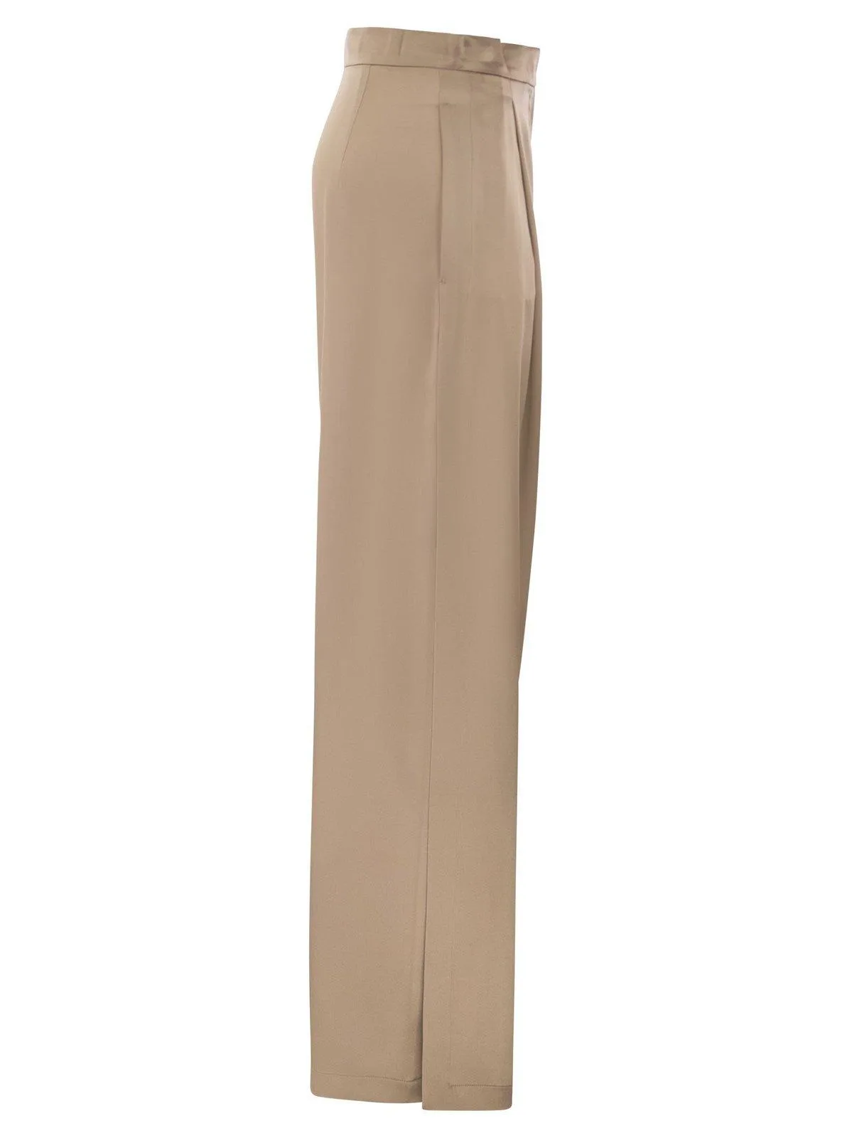 High Waist Straight Leg Trousers