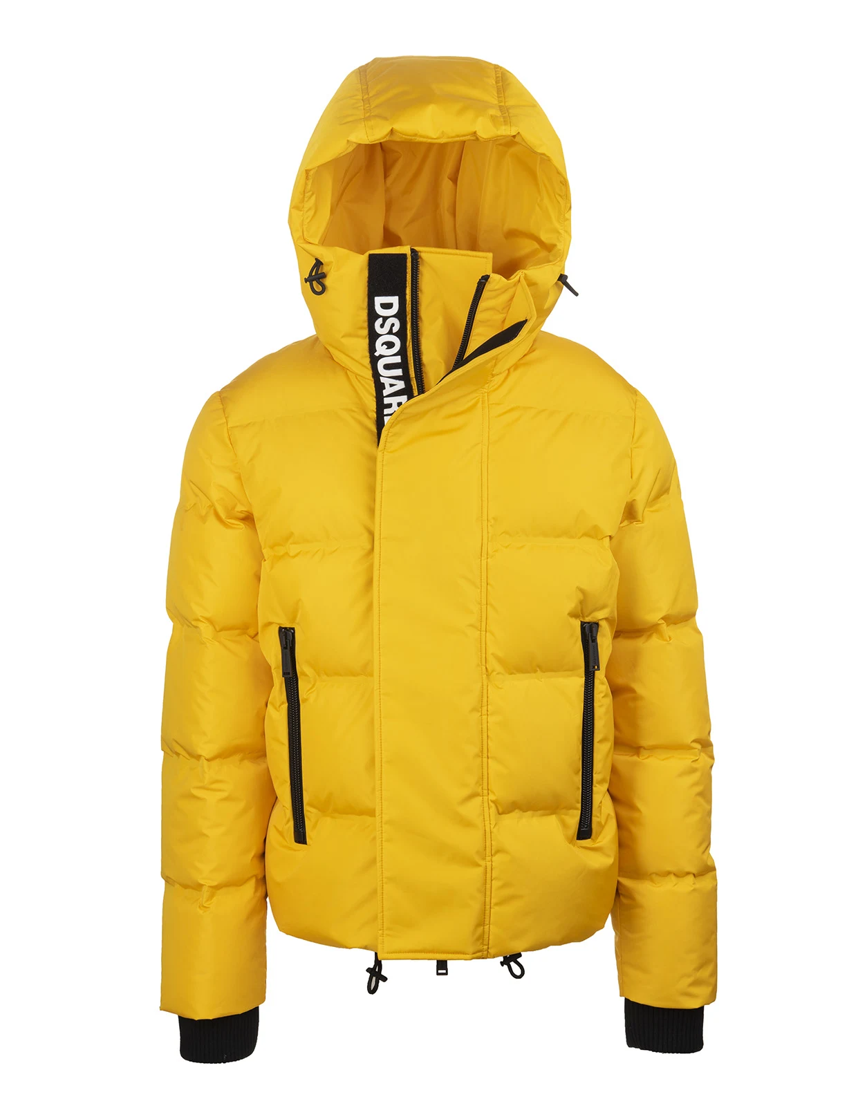 Man Yellow Puffer Jacket