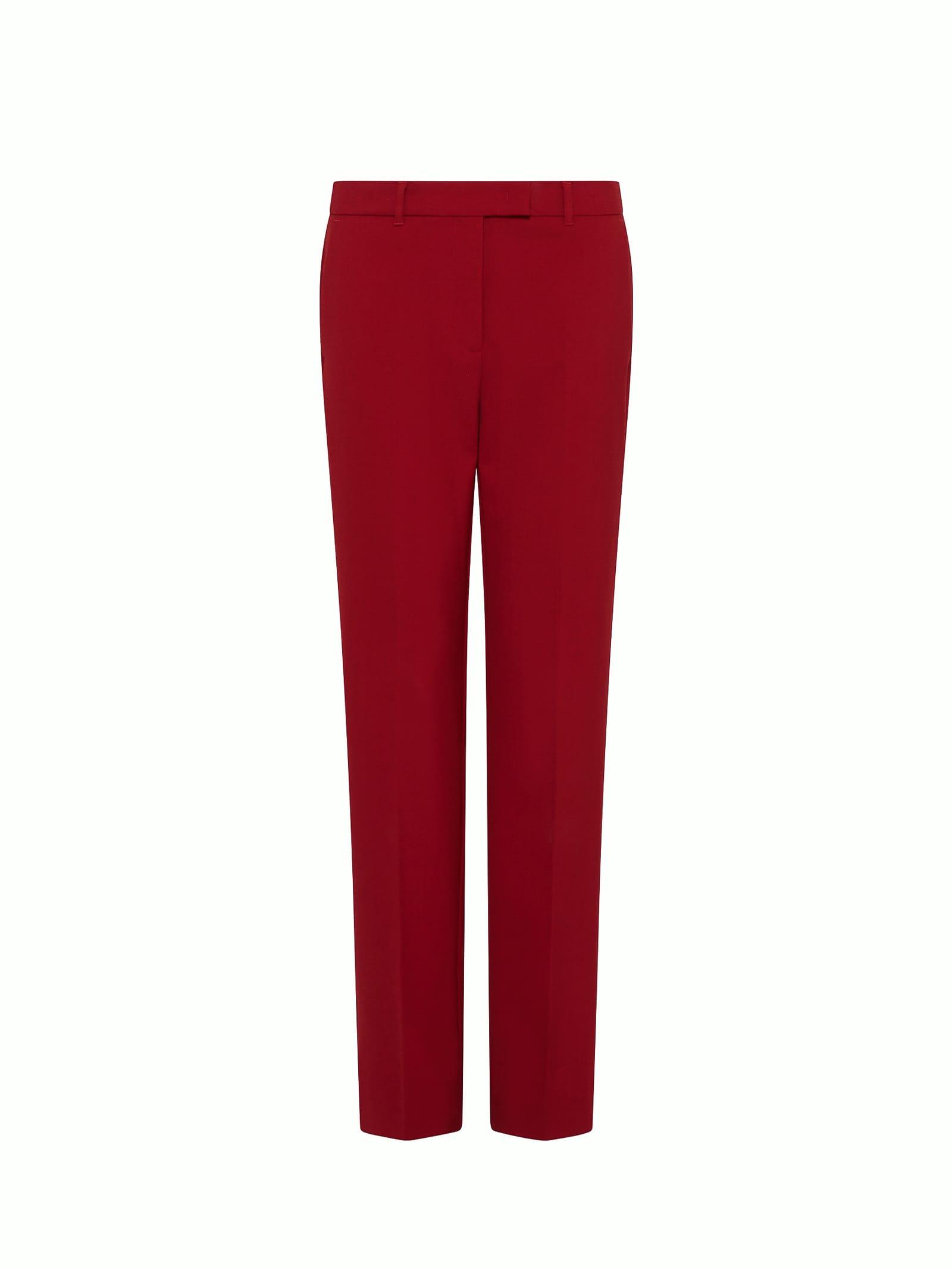 High-waisted Trousers Women Red