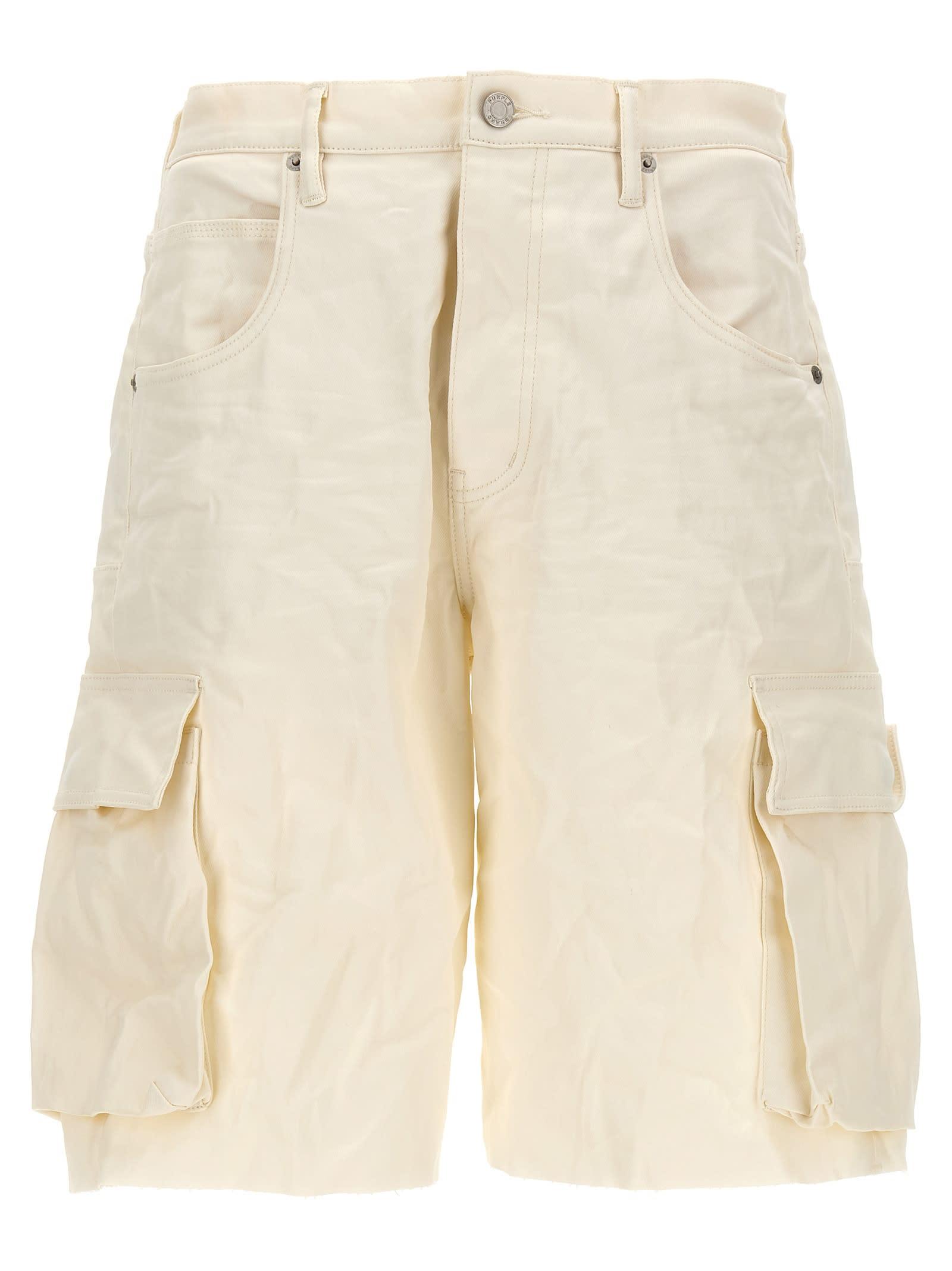 'high Shine Cargo' Bermuda Shorts