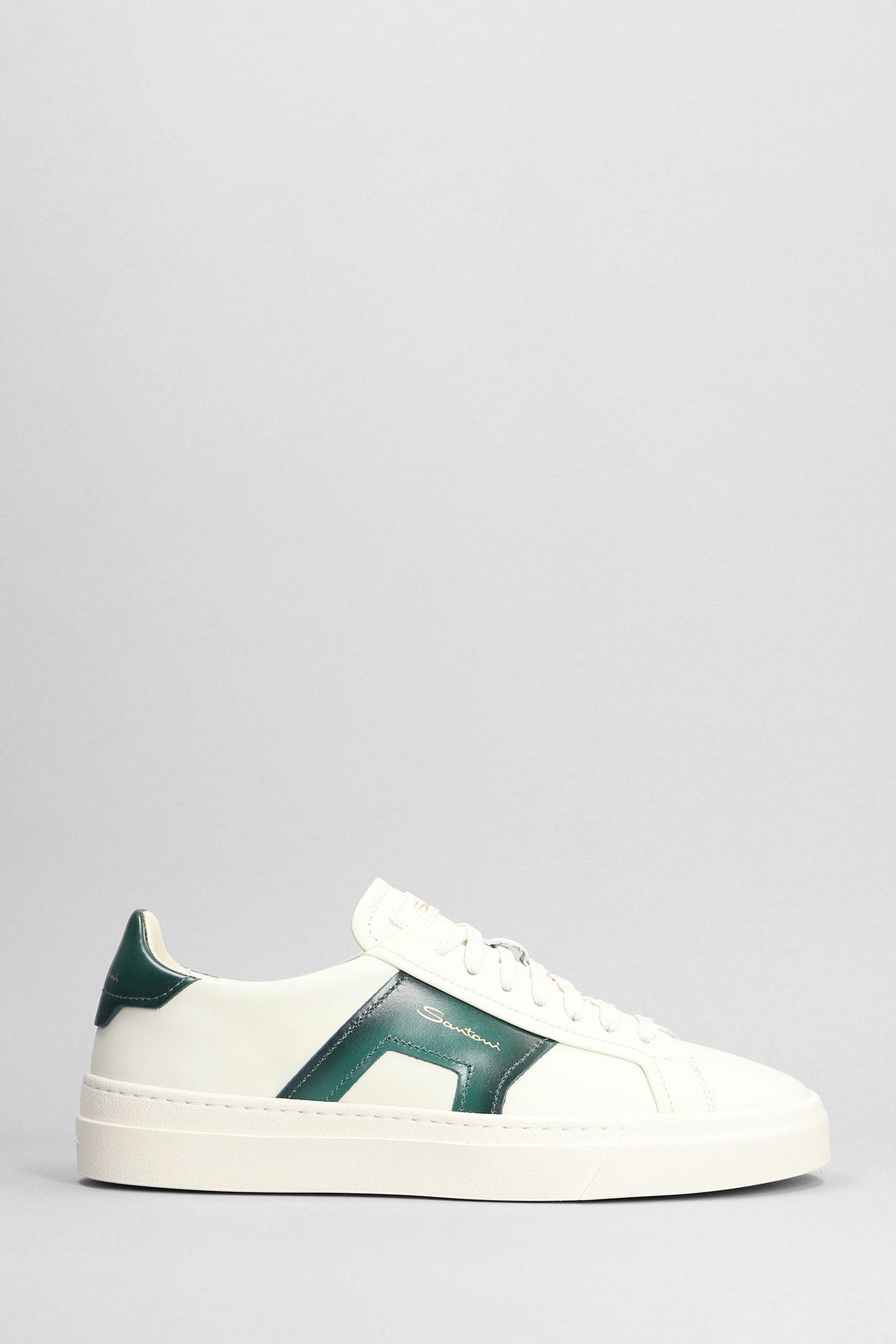 Dbs2 Sneakers In White Leather Santoni