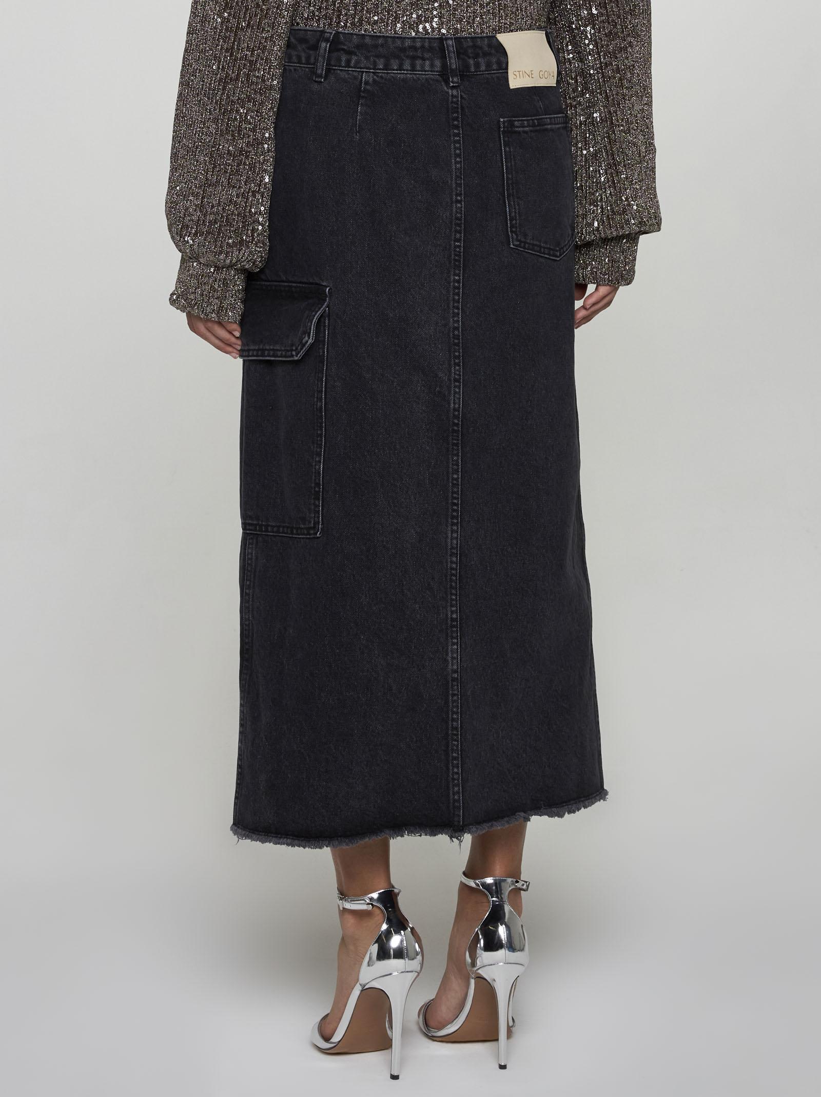 Peter Denim Midi Skirt