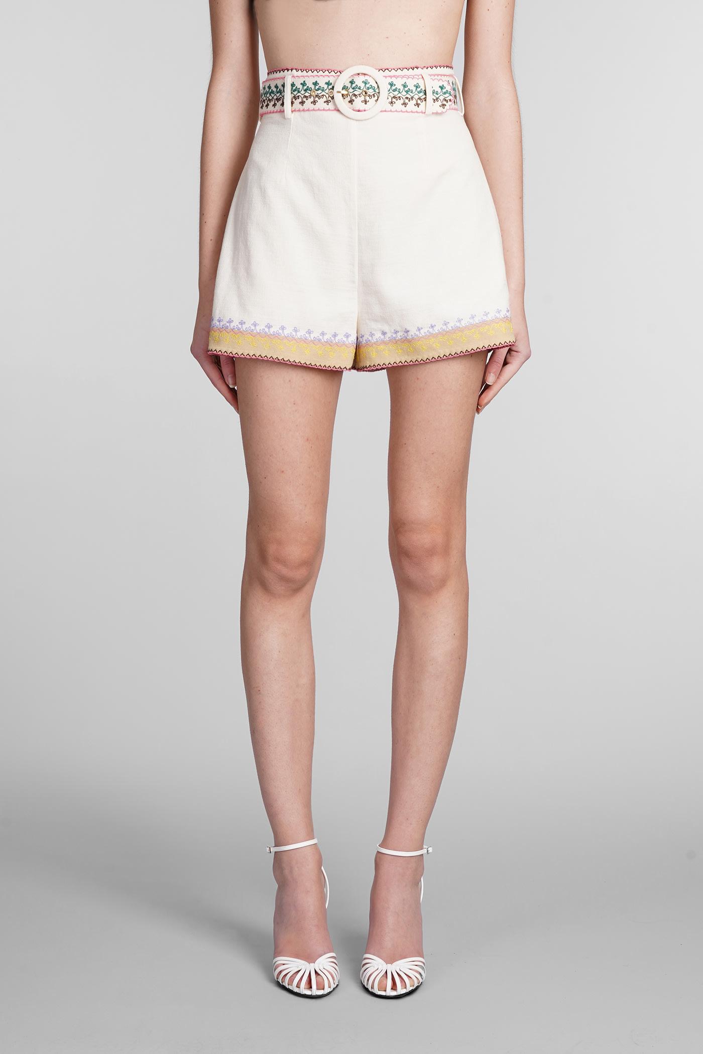 August embroidered shorts