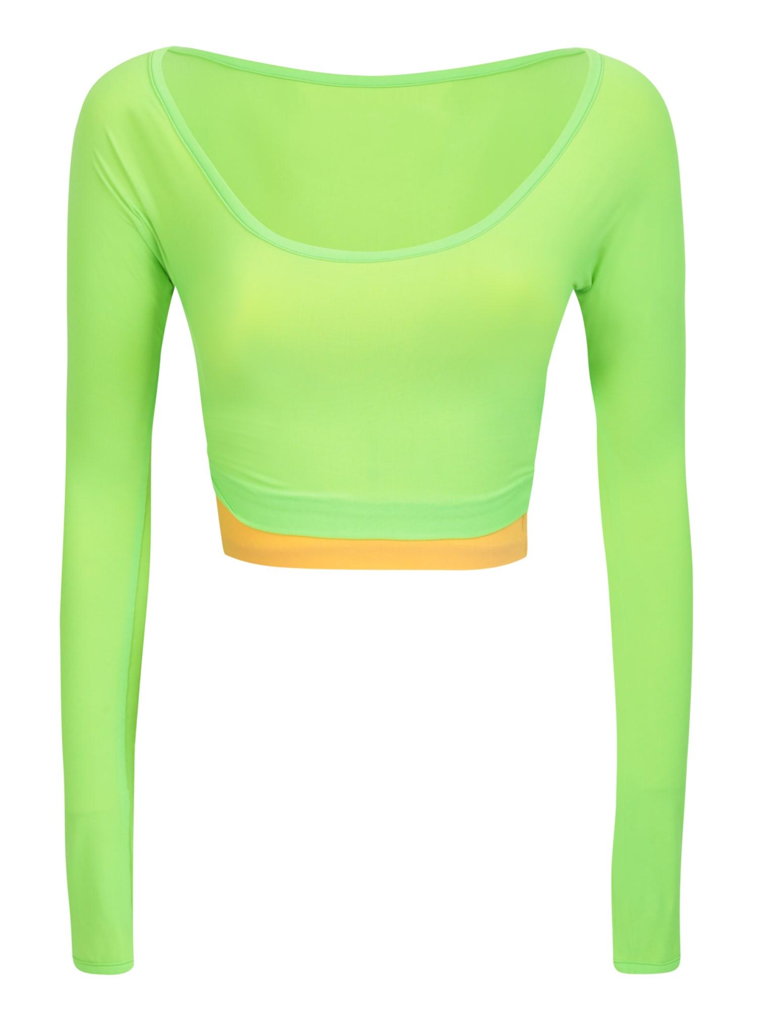 Neon Green Layered Top