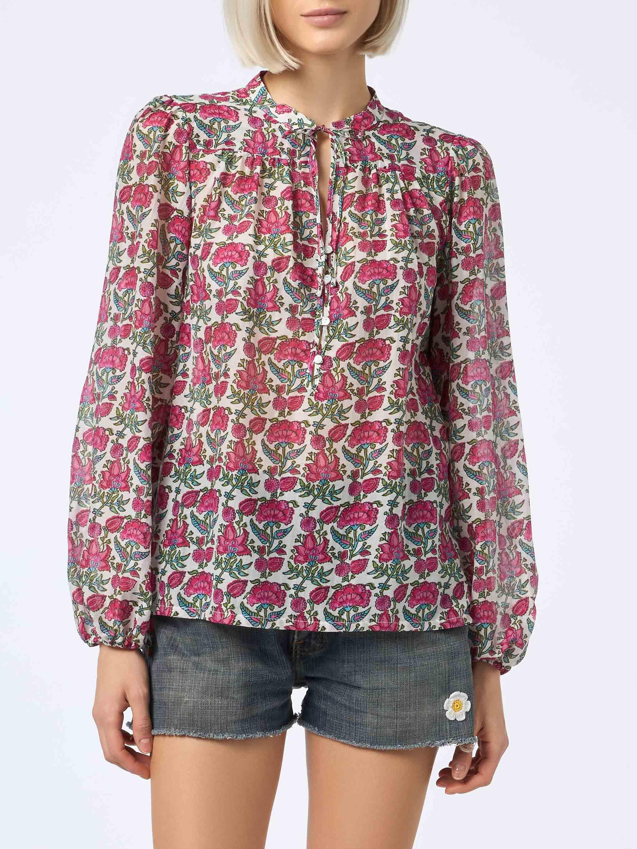 Woman Silk Voile Blouse Harper