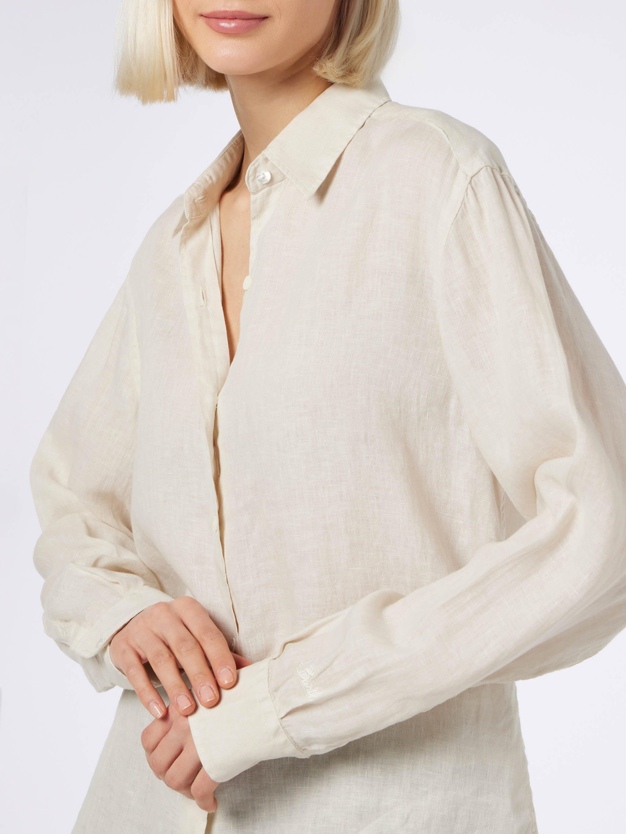 Woman Off-white Linen Shirt Meredith