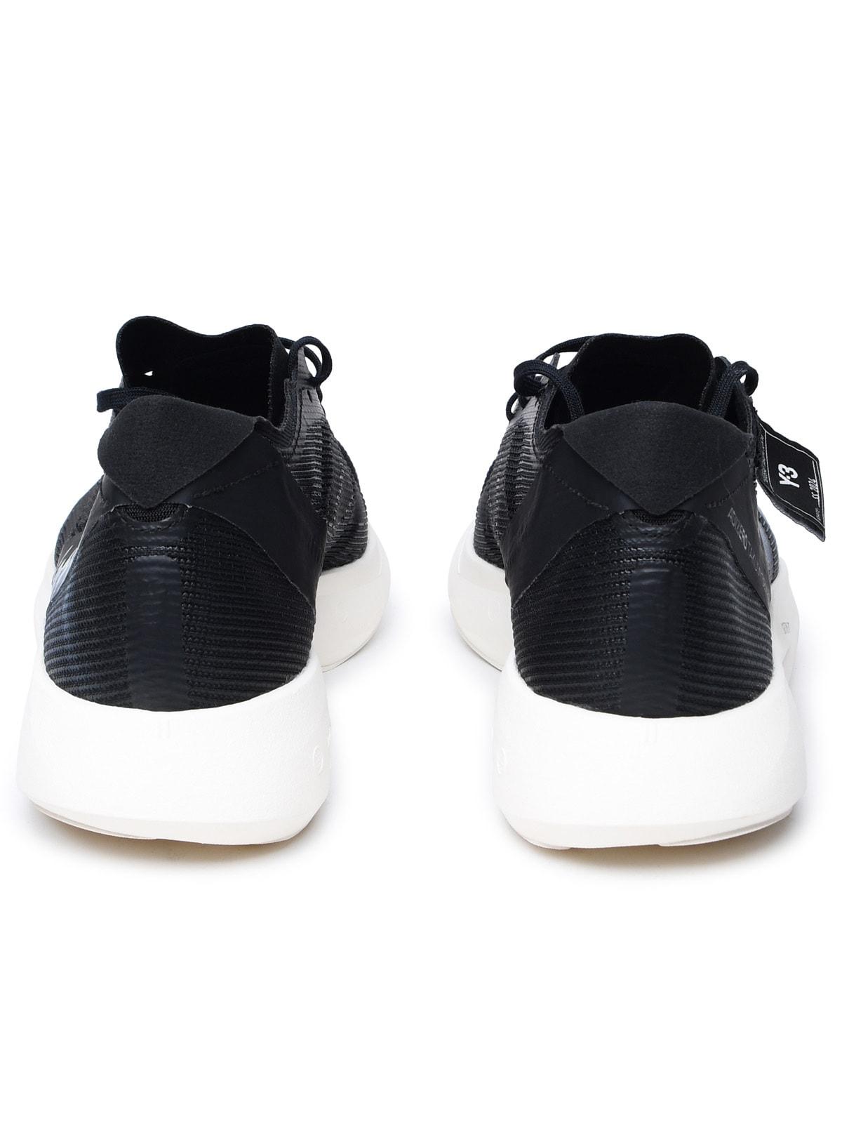 Black Fabric Sneakers