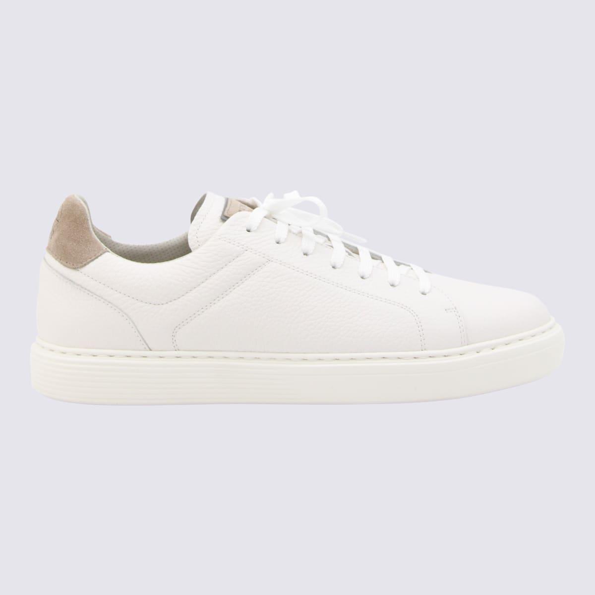 Brunello Cucinelli White Leather Sneakers