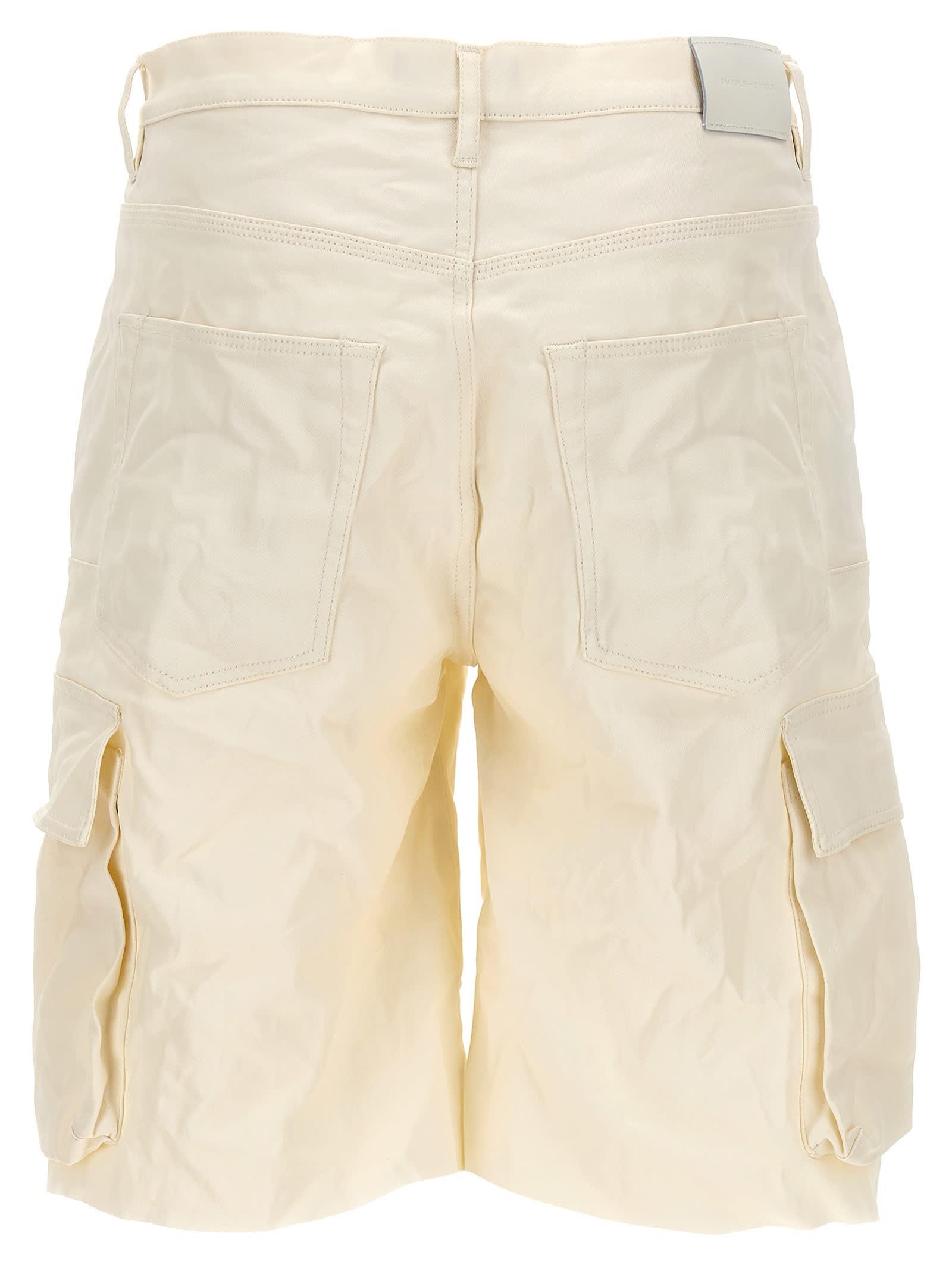 'high Shine Cargo' Bermuda Shorts