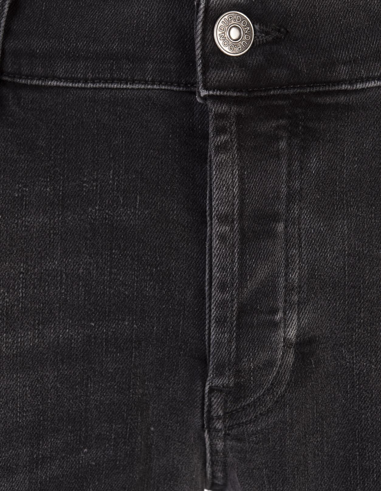 Mius Slim Fit Jeans In Dark Grey Stretch Denim