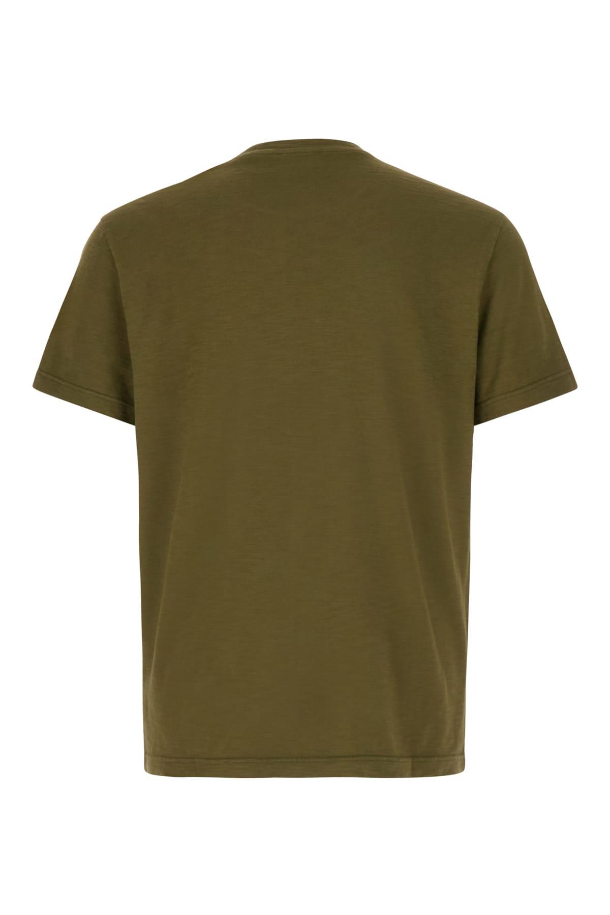 Military Green Cotton T-shirt