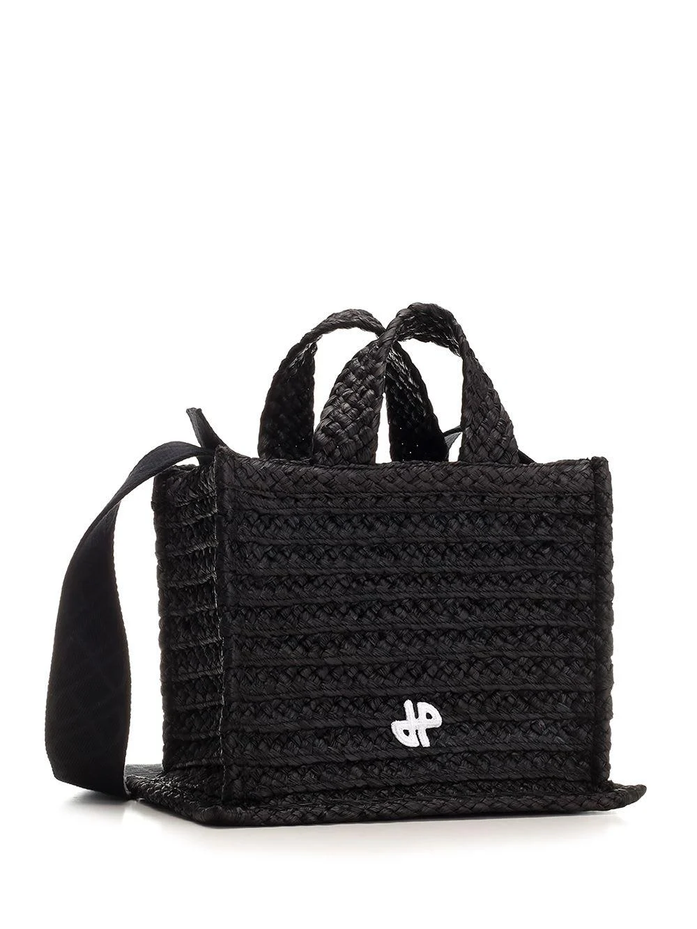 Small "jp" Tote Bag In Raffia