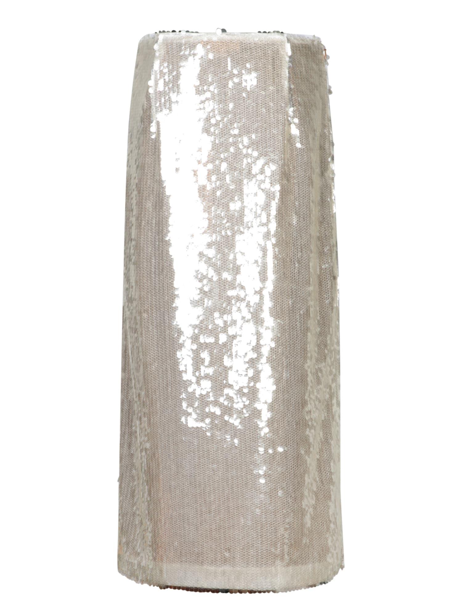 Beige Sequined Skirt