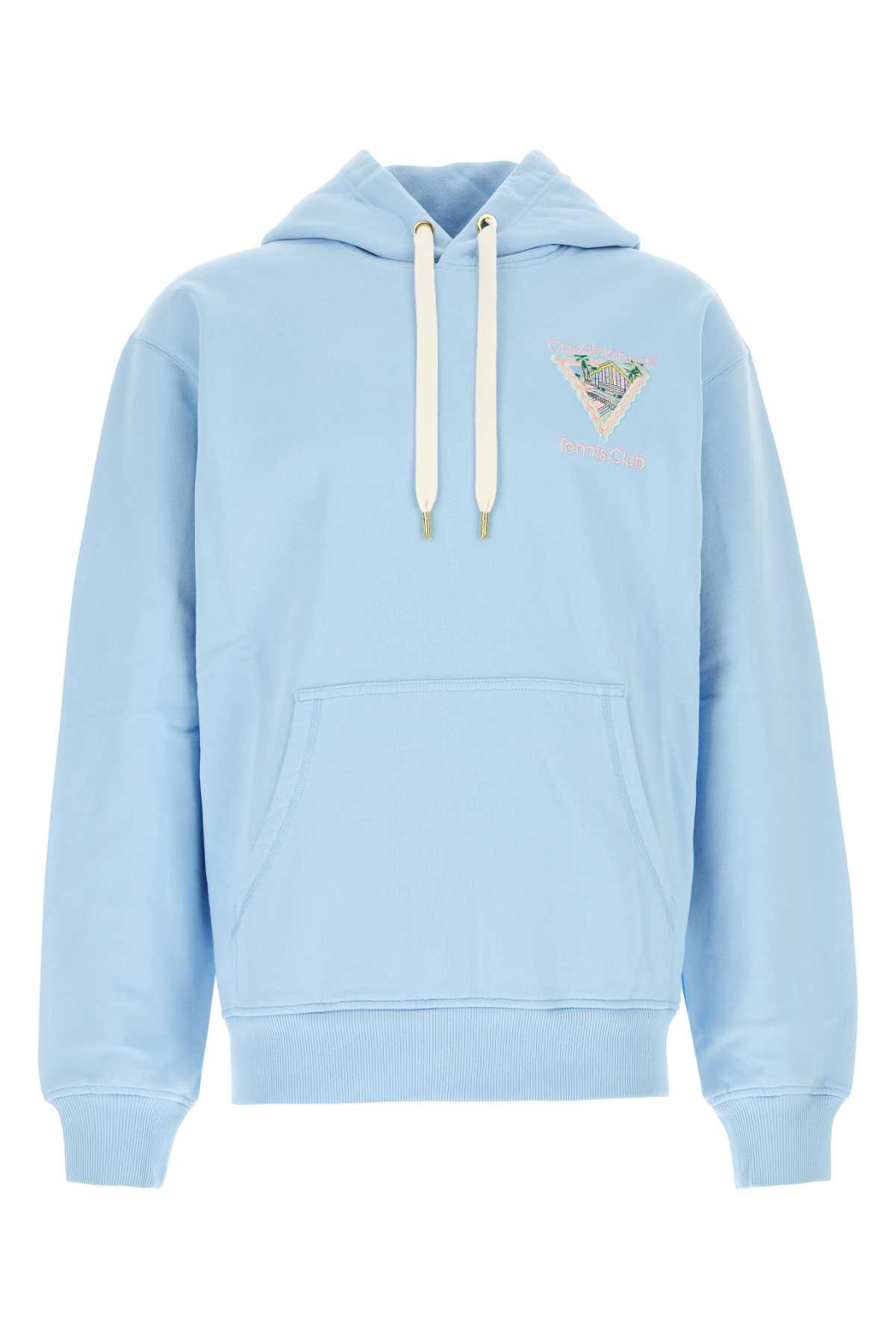 Light Blue Cotton Sweatshirt