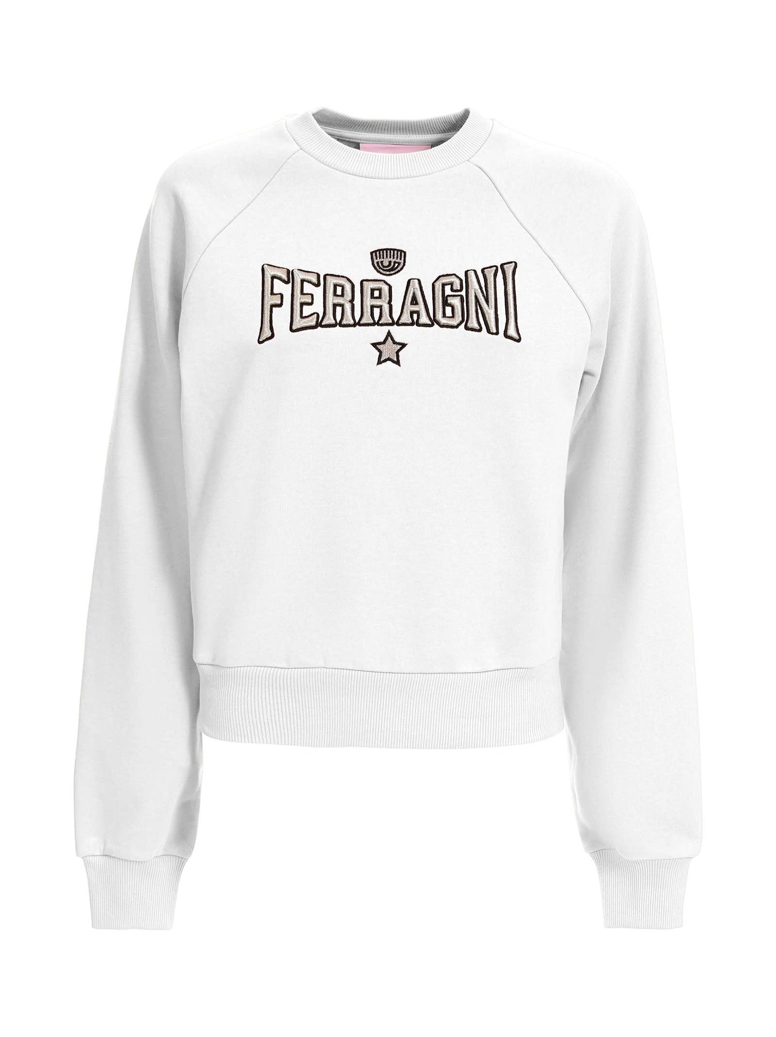 Chiara Ferragni White Sweatshirt