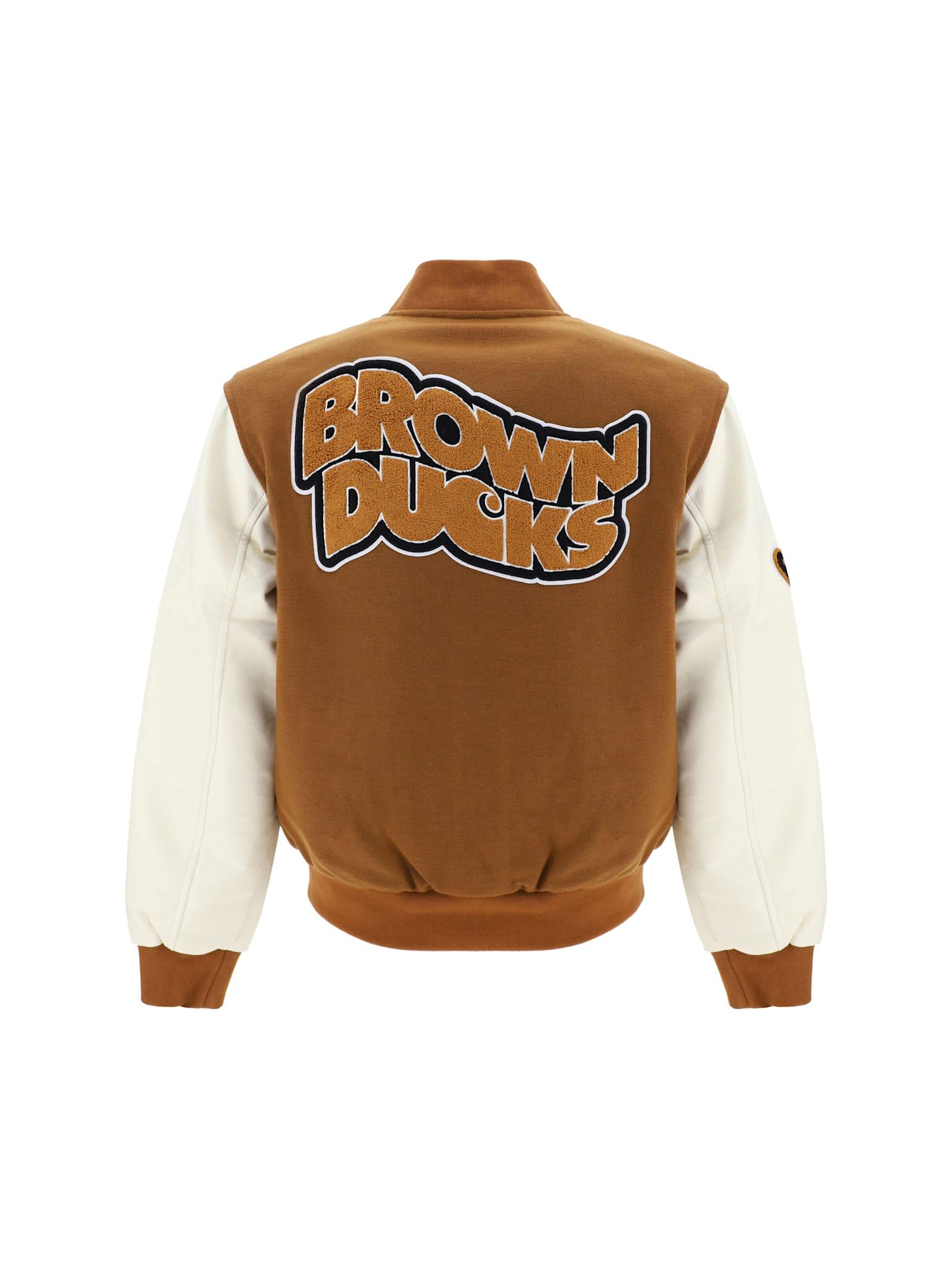 Brown Ducks Varsity Jacket