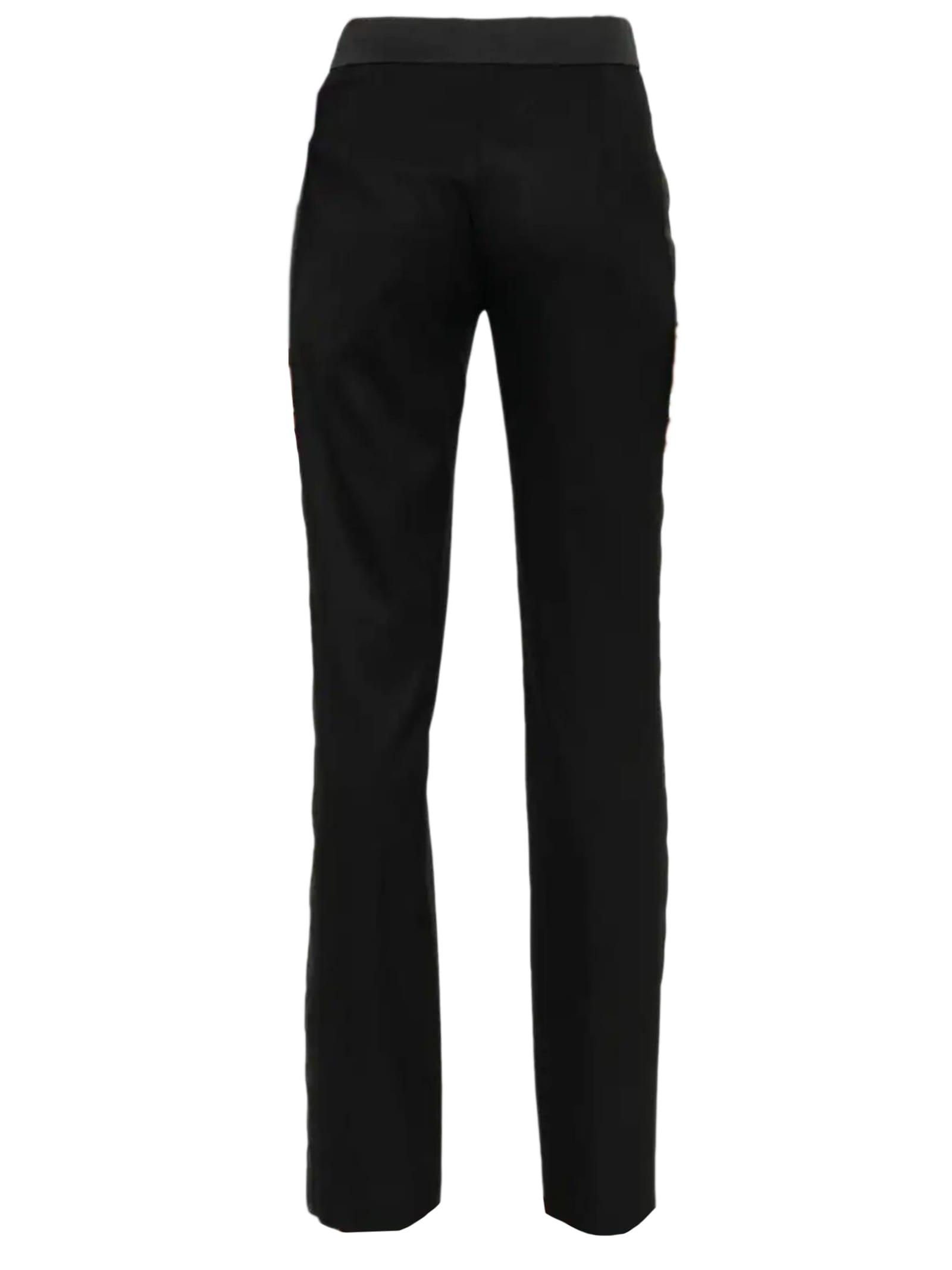 Black Virgin Wool Trousers