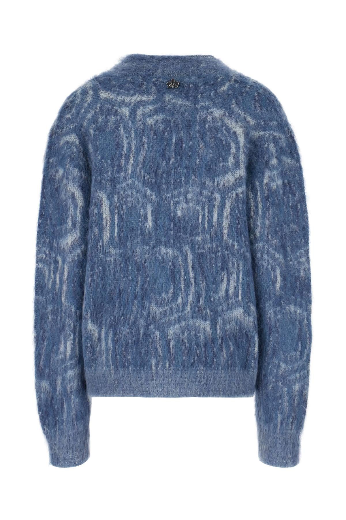 Multicolor Mohair Blend Oversize Sweater