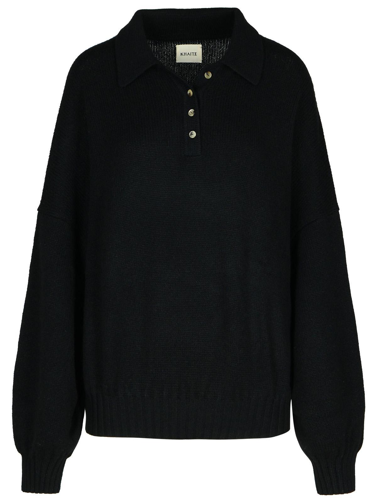 'rene' Black Cashmere Blend Sweater