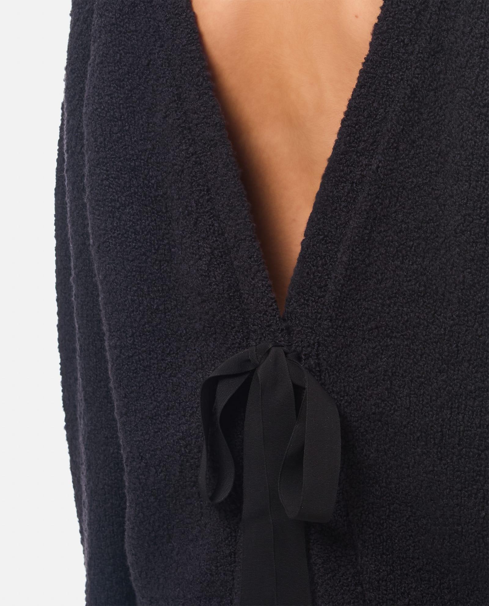 Odalis Oversized Jumper With Back Bow Detail