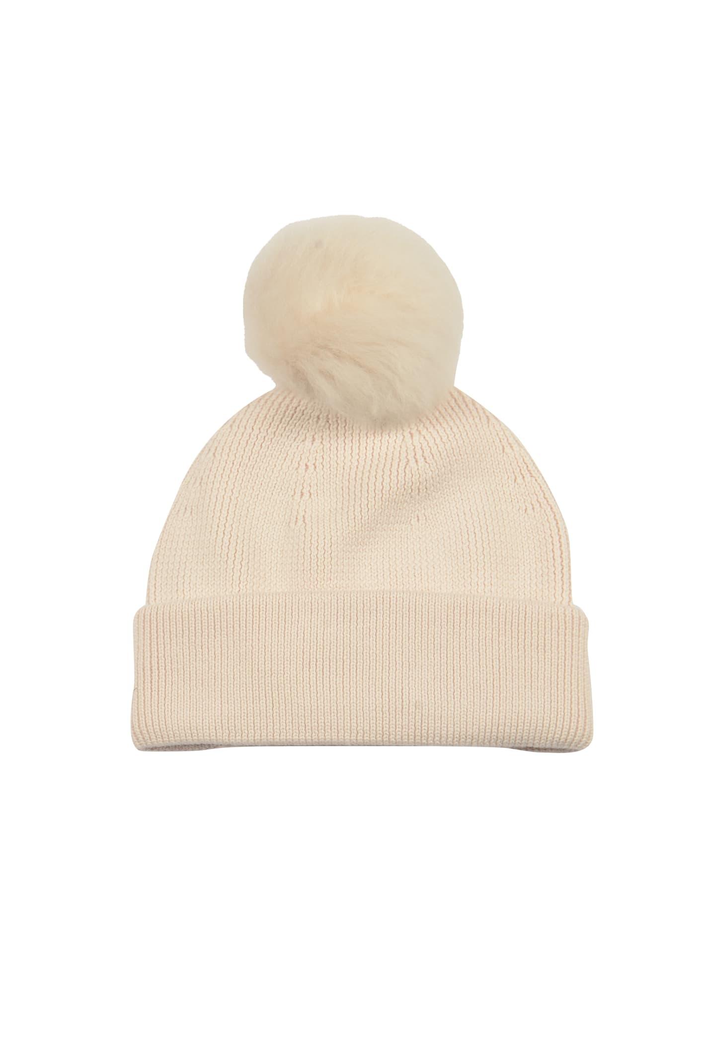 Logo Patched Puffer Beanie