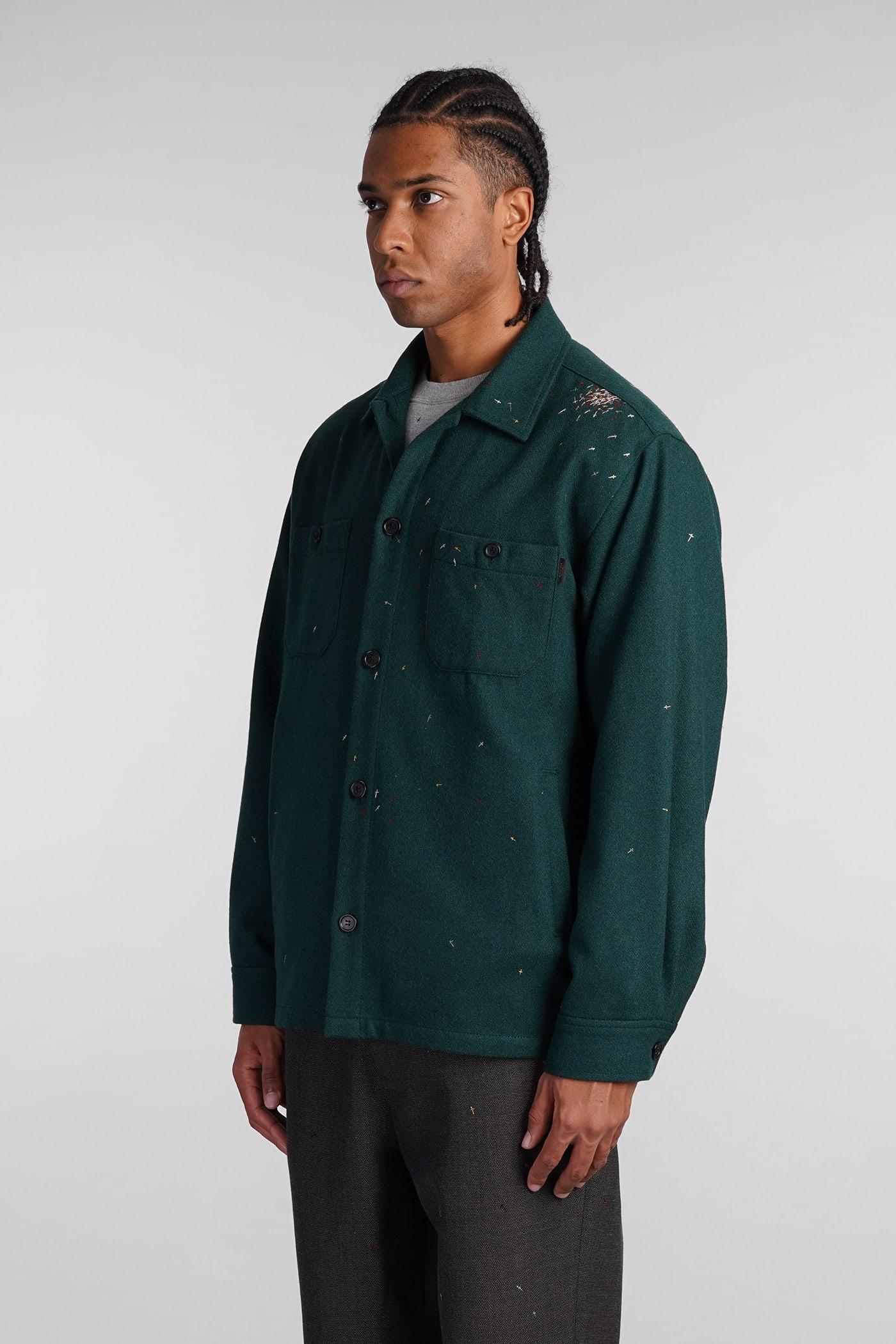 Casual Jacket In Green Wool