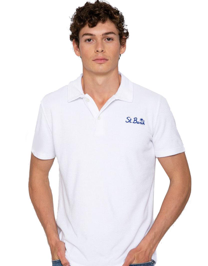 Man Terry White Polo