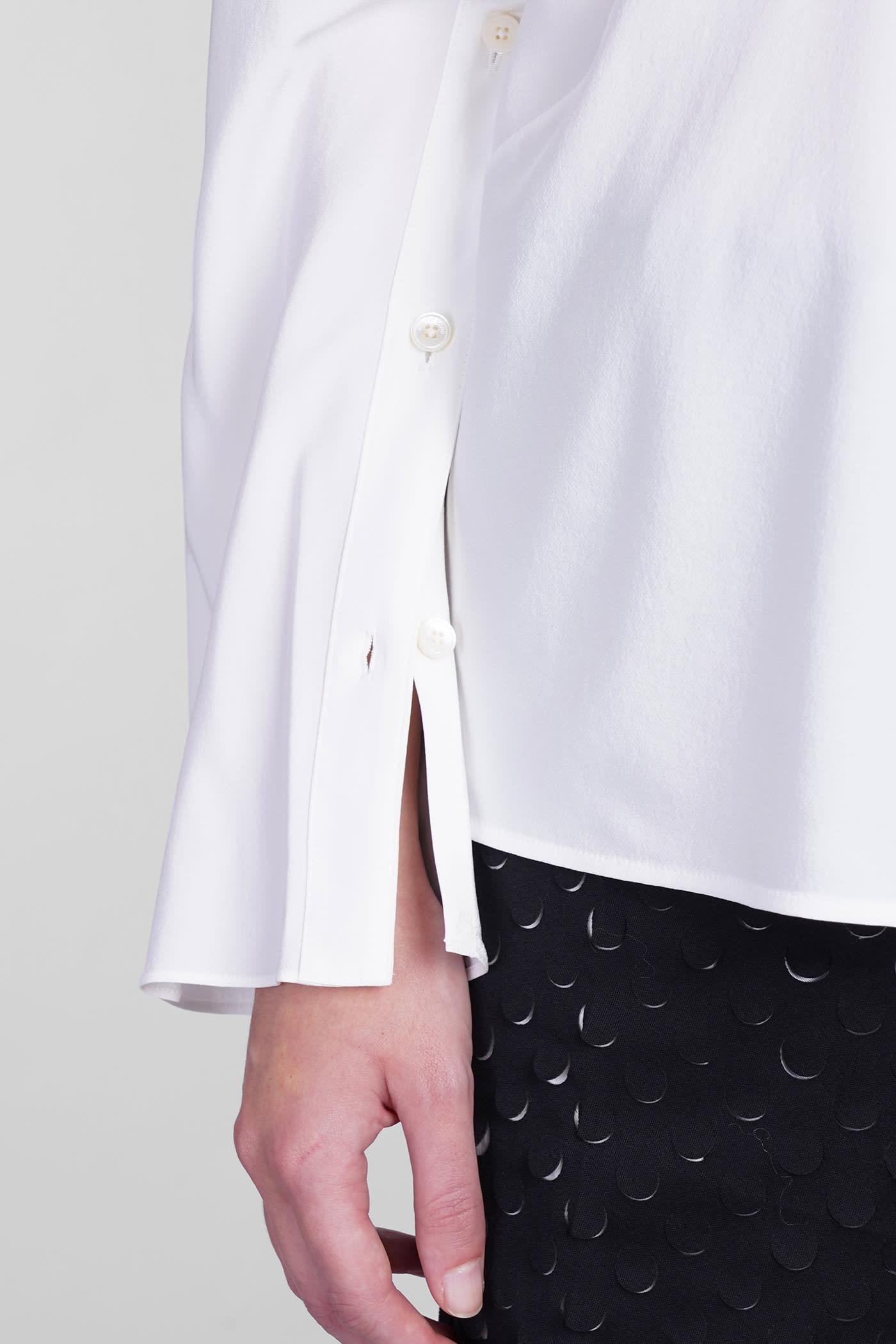 Blouse In White Silk