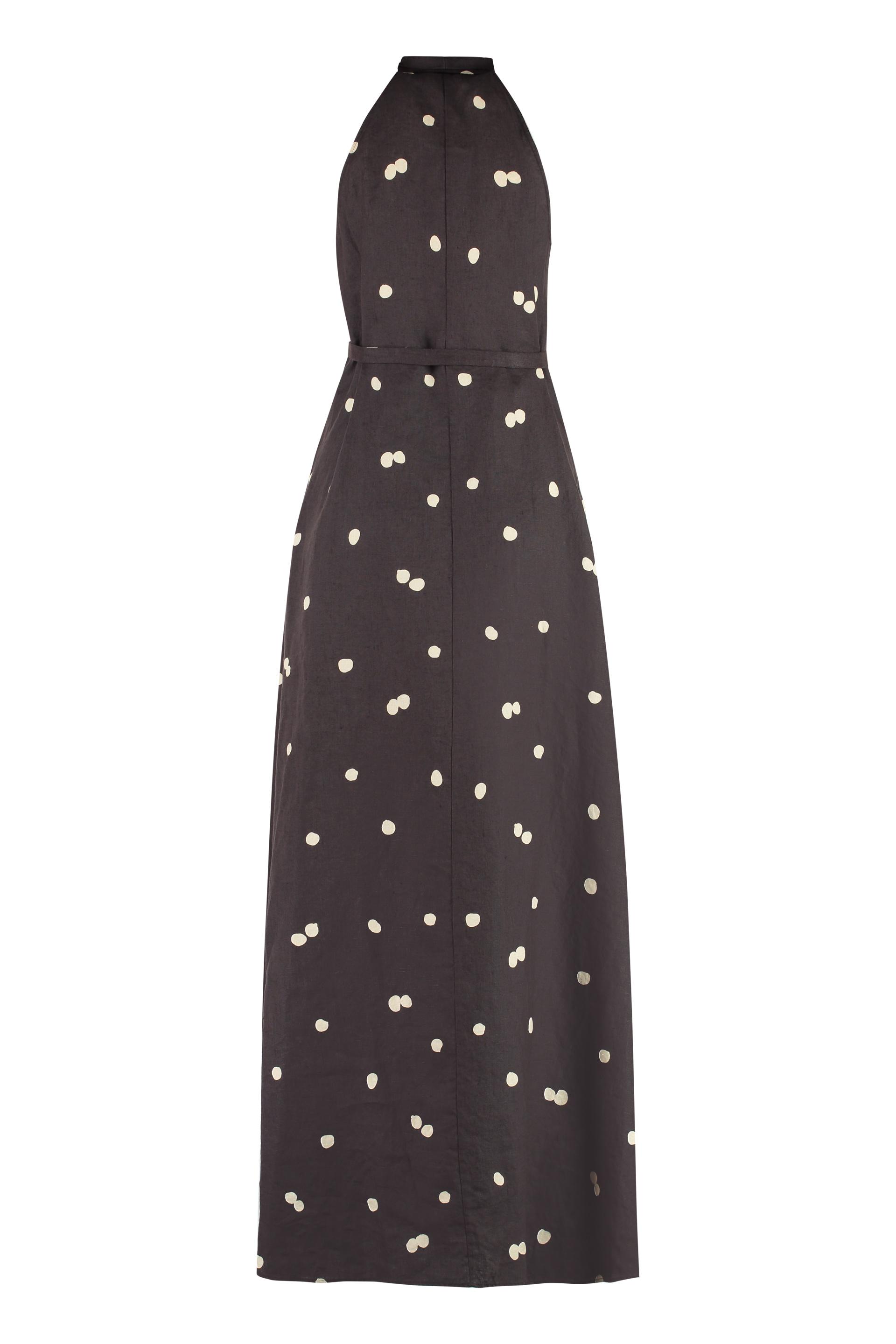 Polka Dot Print Long Dress