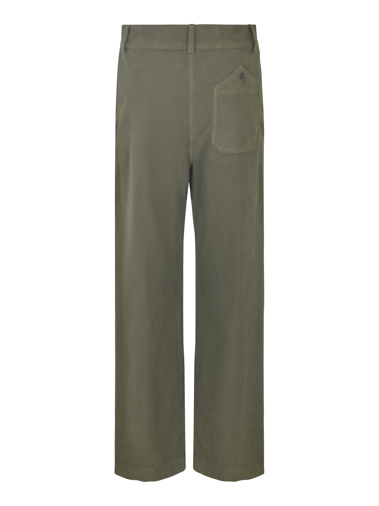 Buttoned Fitted Trousers