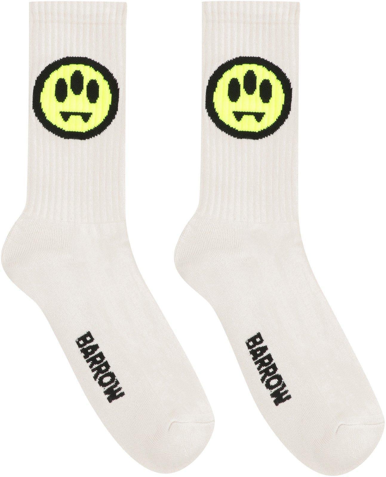 Logo Intarsia Ankle Socks