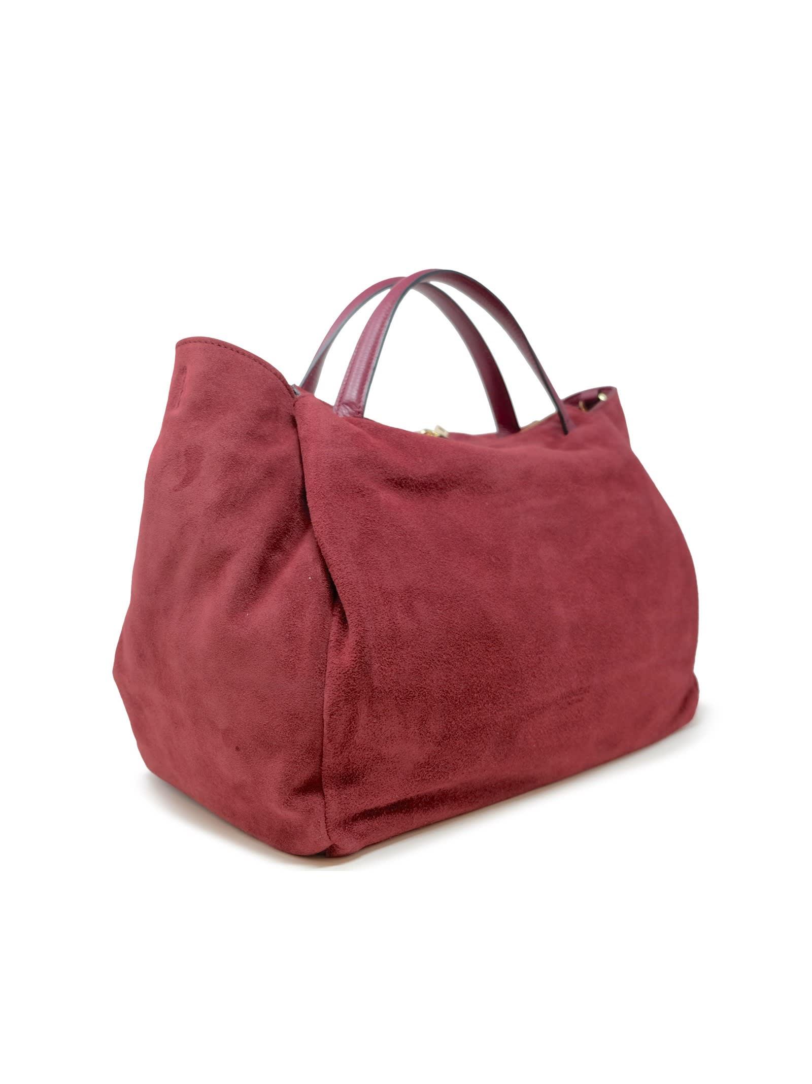 Avenue 67 Ao132a0011 Roxanne Bordeaux Suede Leather Bag