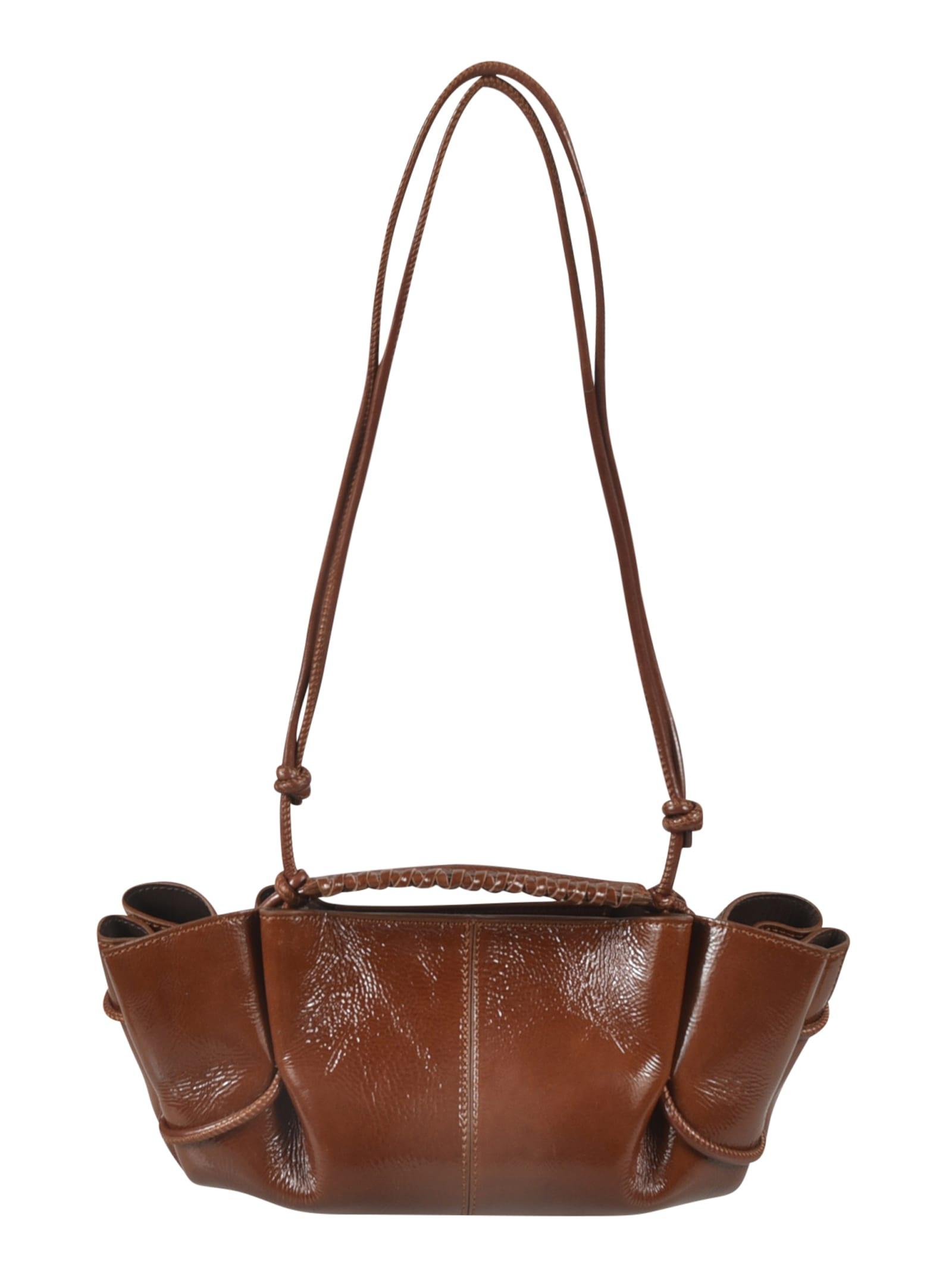 Arta Mini Crinkled Glossy Shoulder Bag