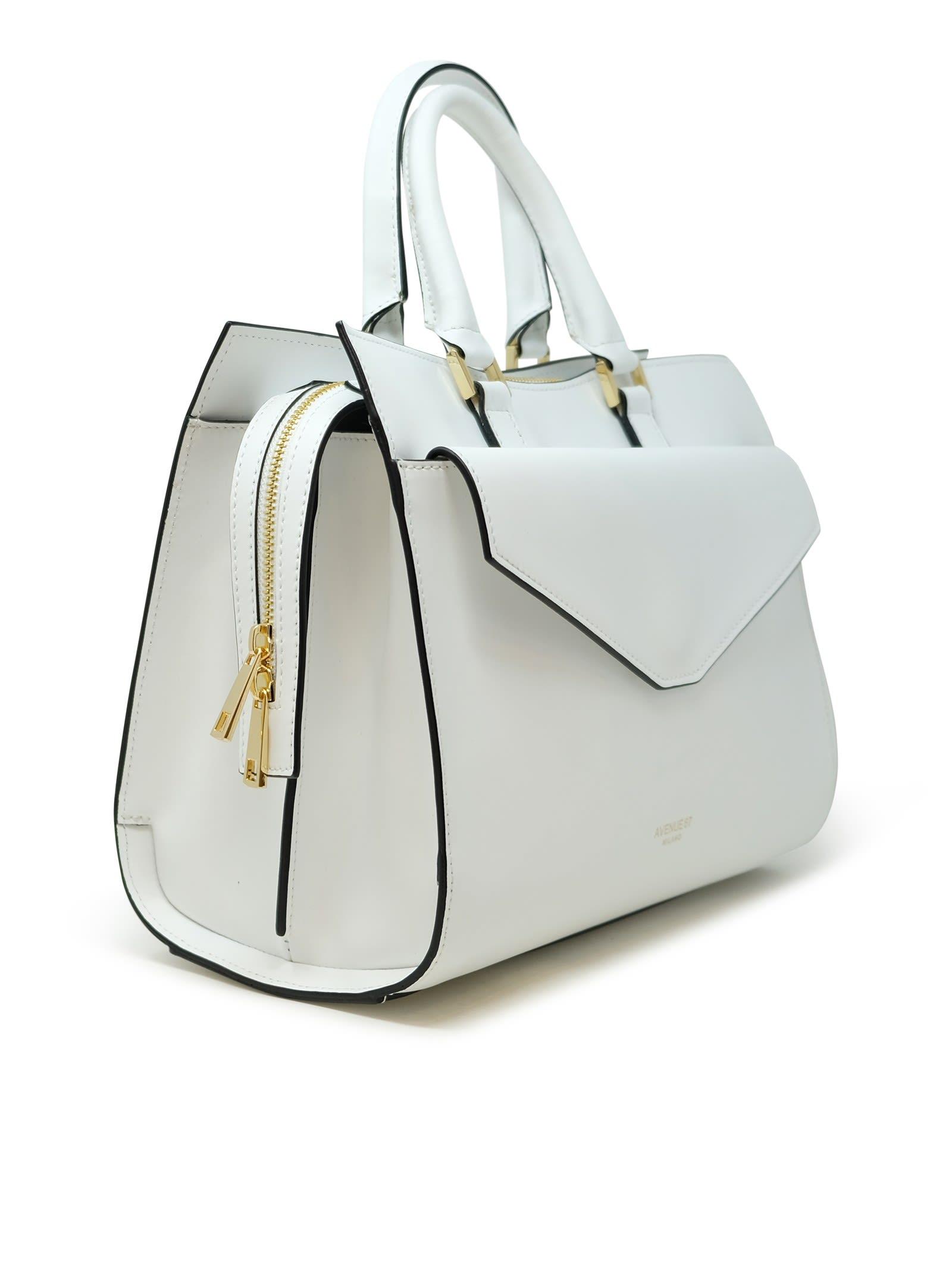 Avenue 67 Ac031a0021 9 Zora White Leather Bag